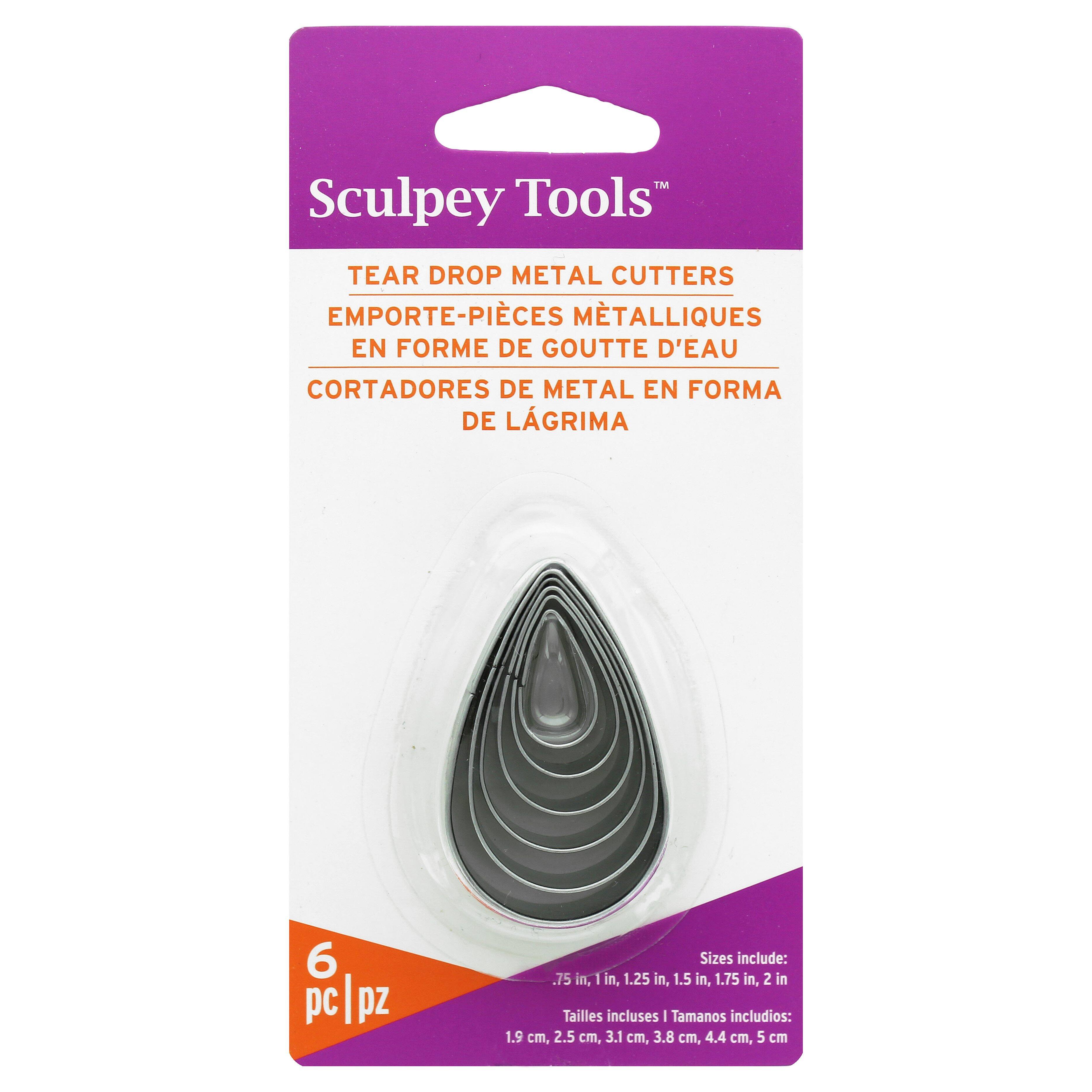 Sculpey Tools Tear Drop Metal Cutters