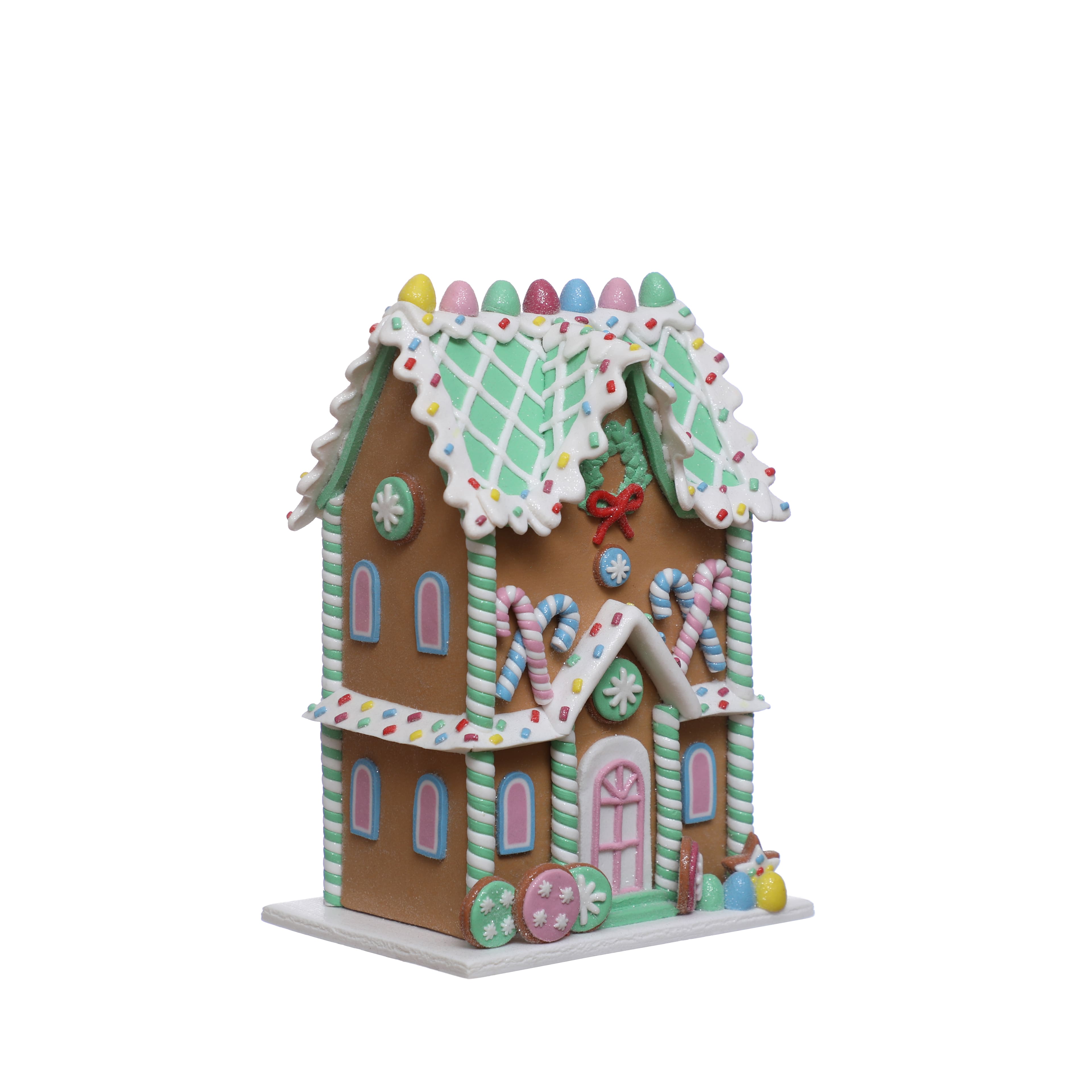 Sprinkle Shop 9.5&#x22; Clay Gingerbread House Tabletop D&#xE9;cor by Ashland&#xAE;