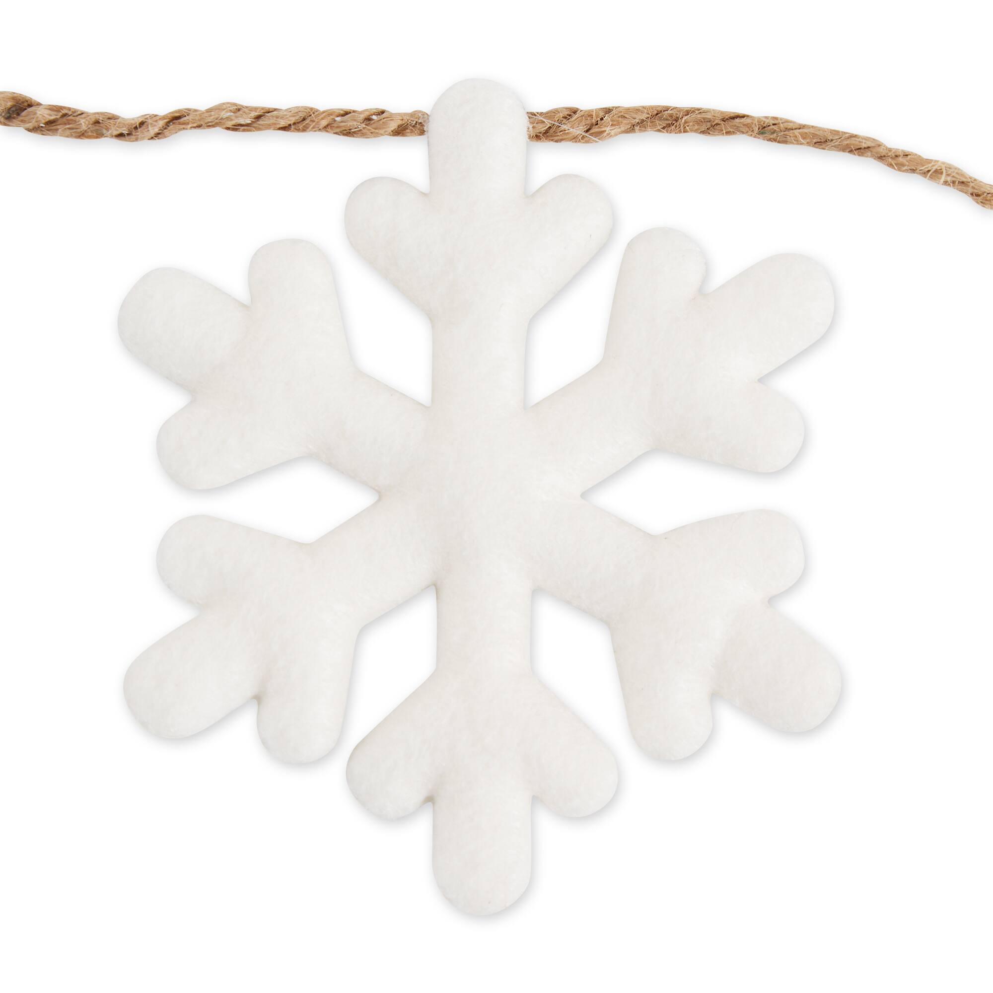 DII&#xAE; 4.9ft. Snowman &#x26; Snowflake Garland