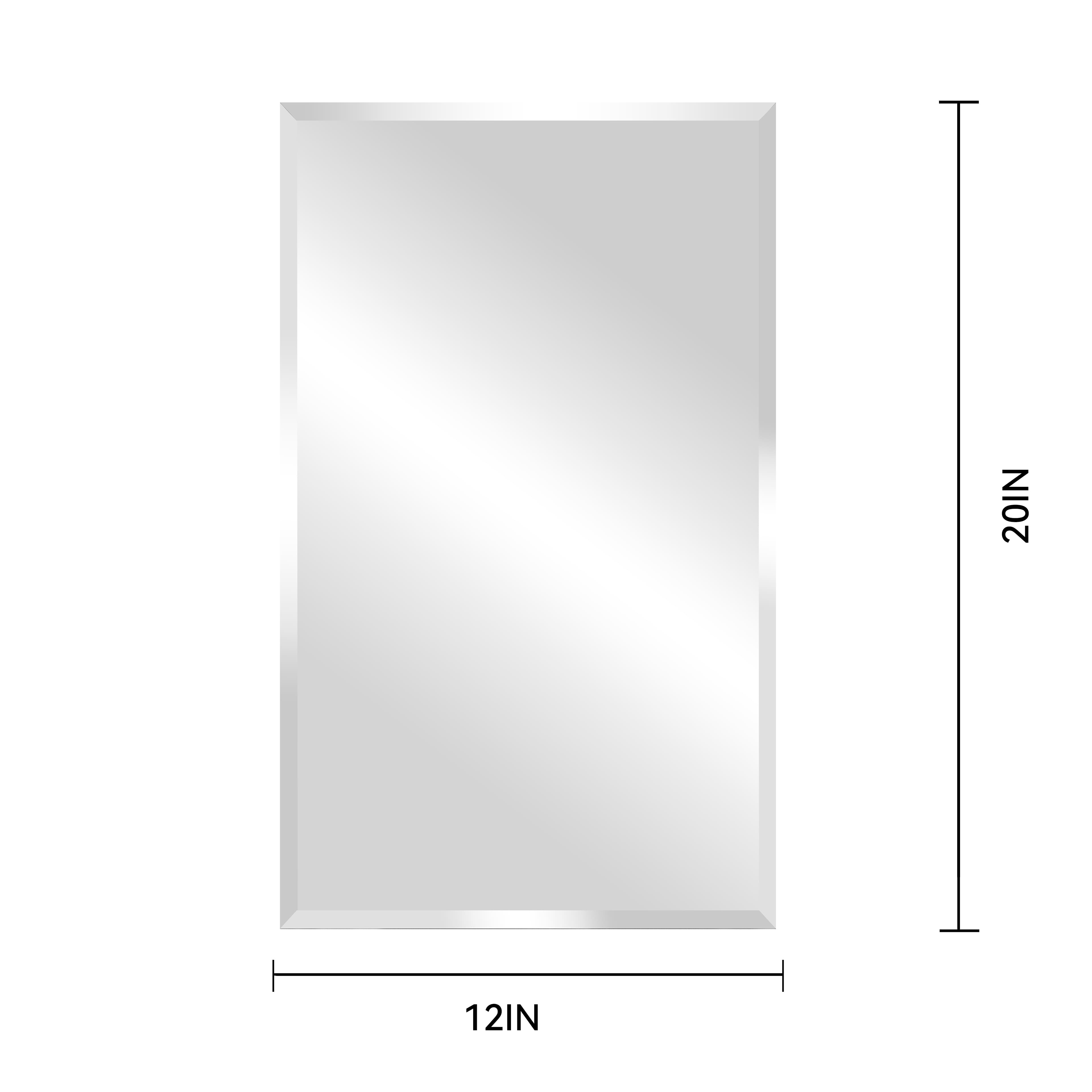 20&#x22; x 12&#x22; Beveled Rectangle Mirror by Make Market&#xAE;