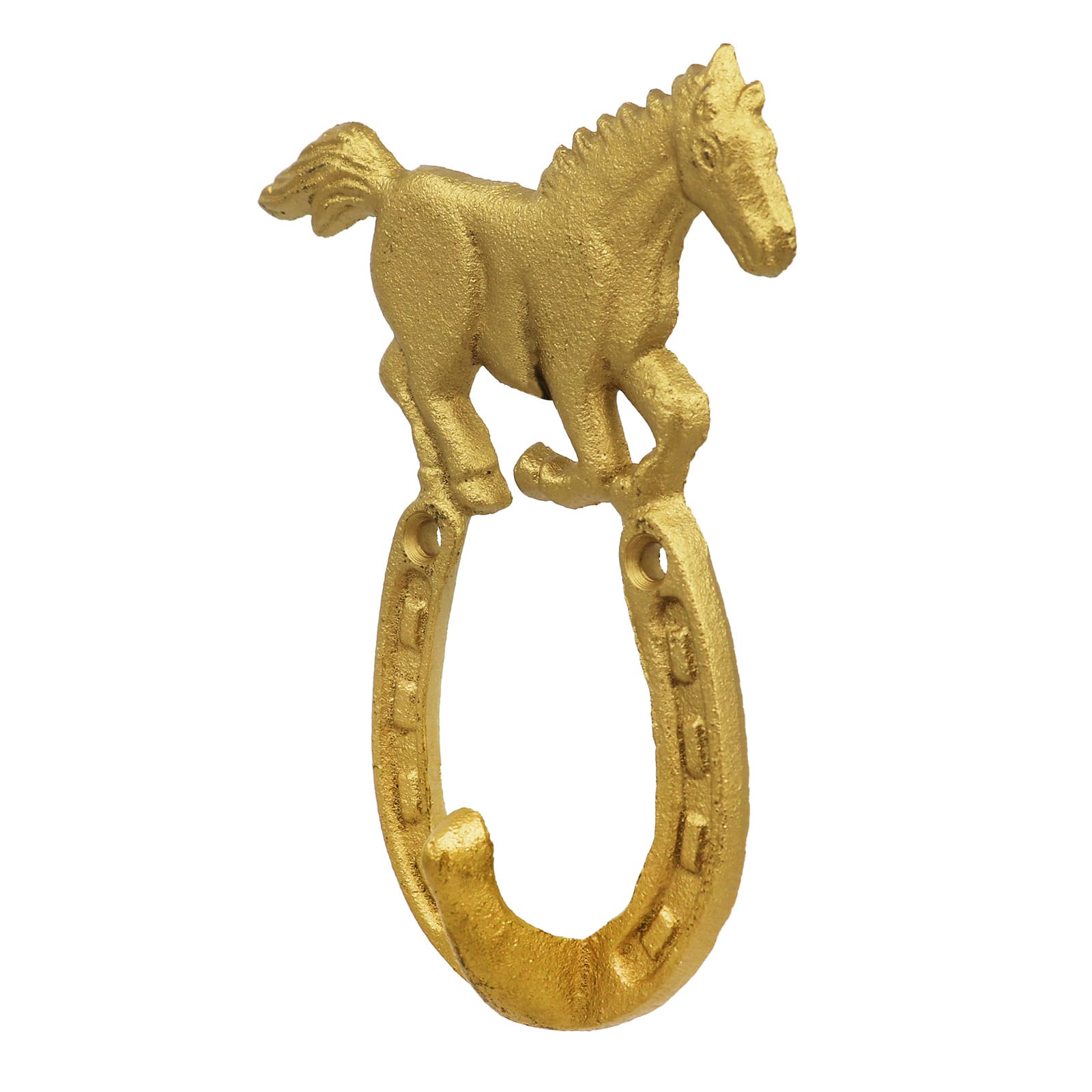 5.25&#x22; Gold Horse Metal Wall Hook by Ashland&#xAE;