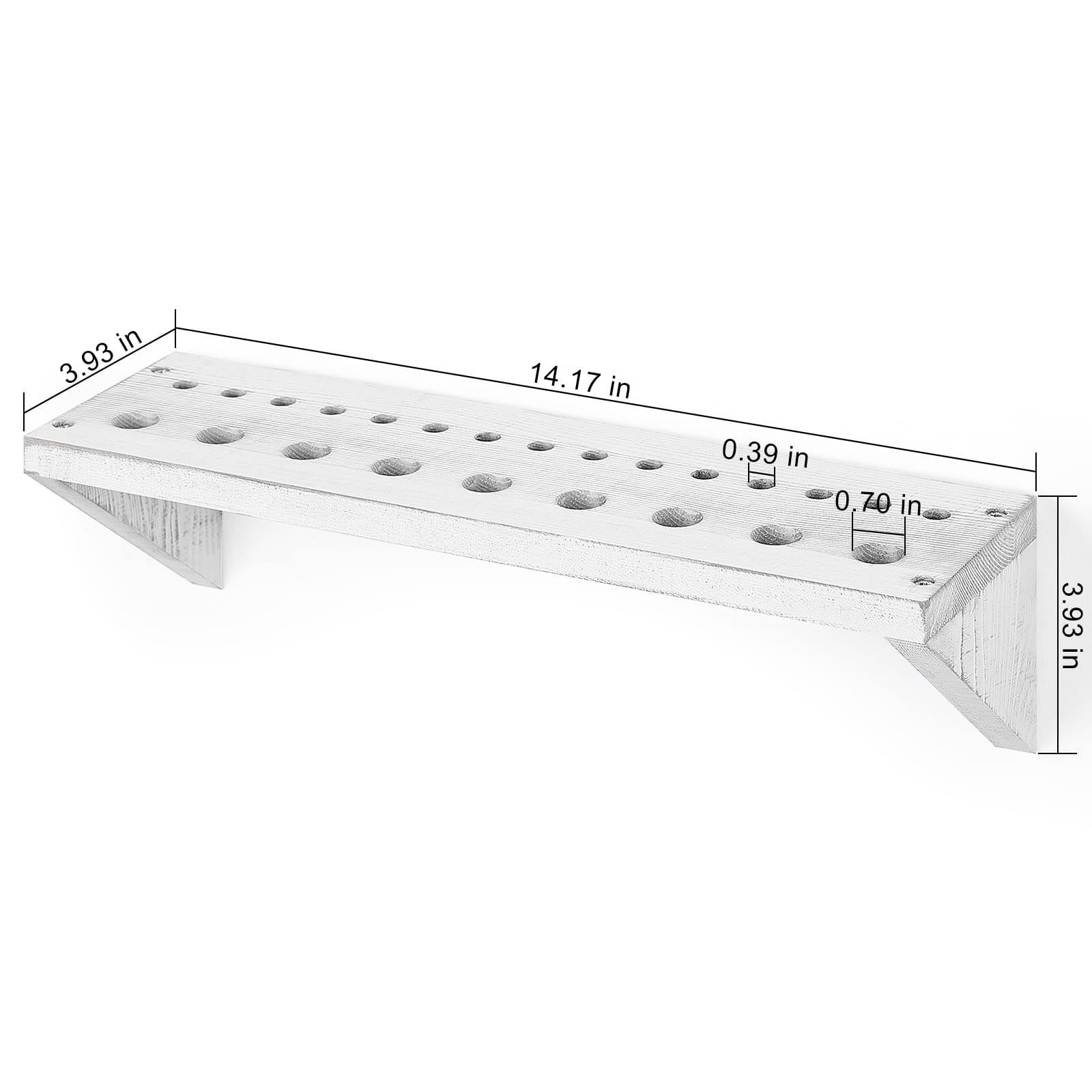 NEX™ Gray White Solid Wood Tool Storage Box Organizer Set