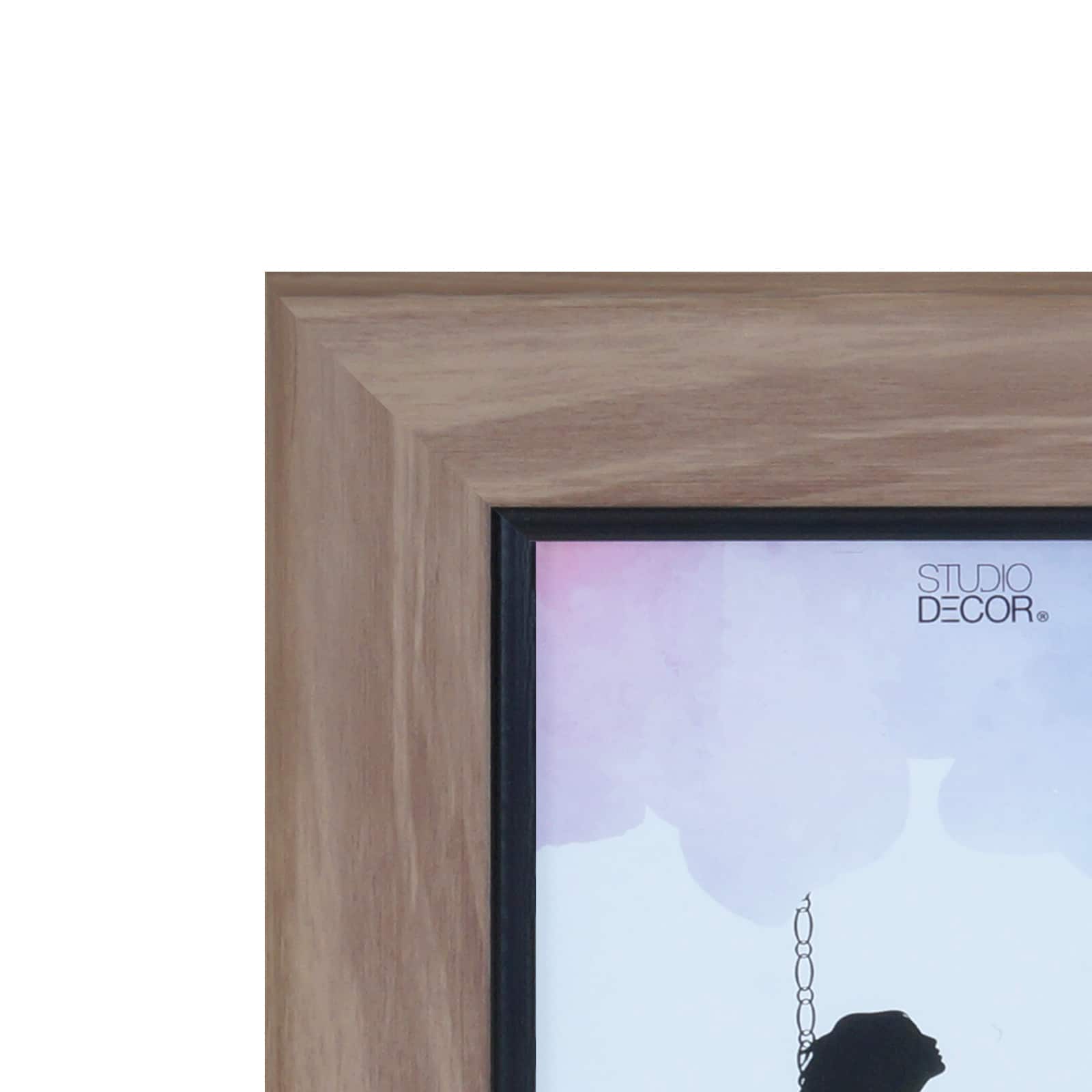 Simply Essentials™ 4" x 6" Brown with Black Edge Frame by Studio Décor®