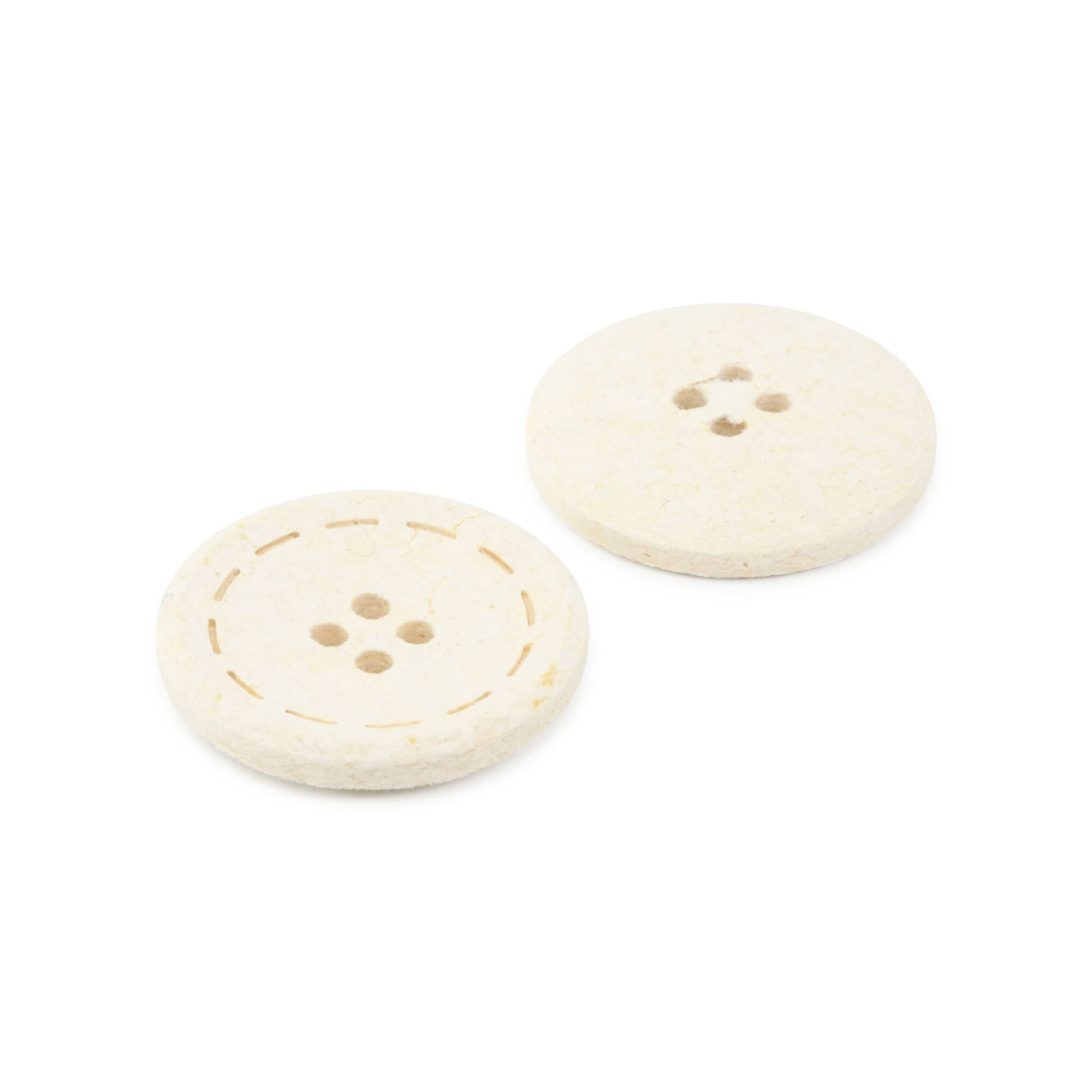 Dritz® 25mm Recycled Cotton Round Stitch Button, 6ct.
