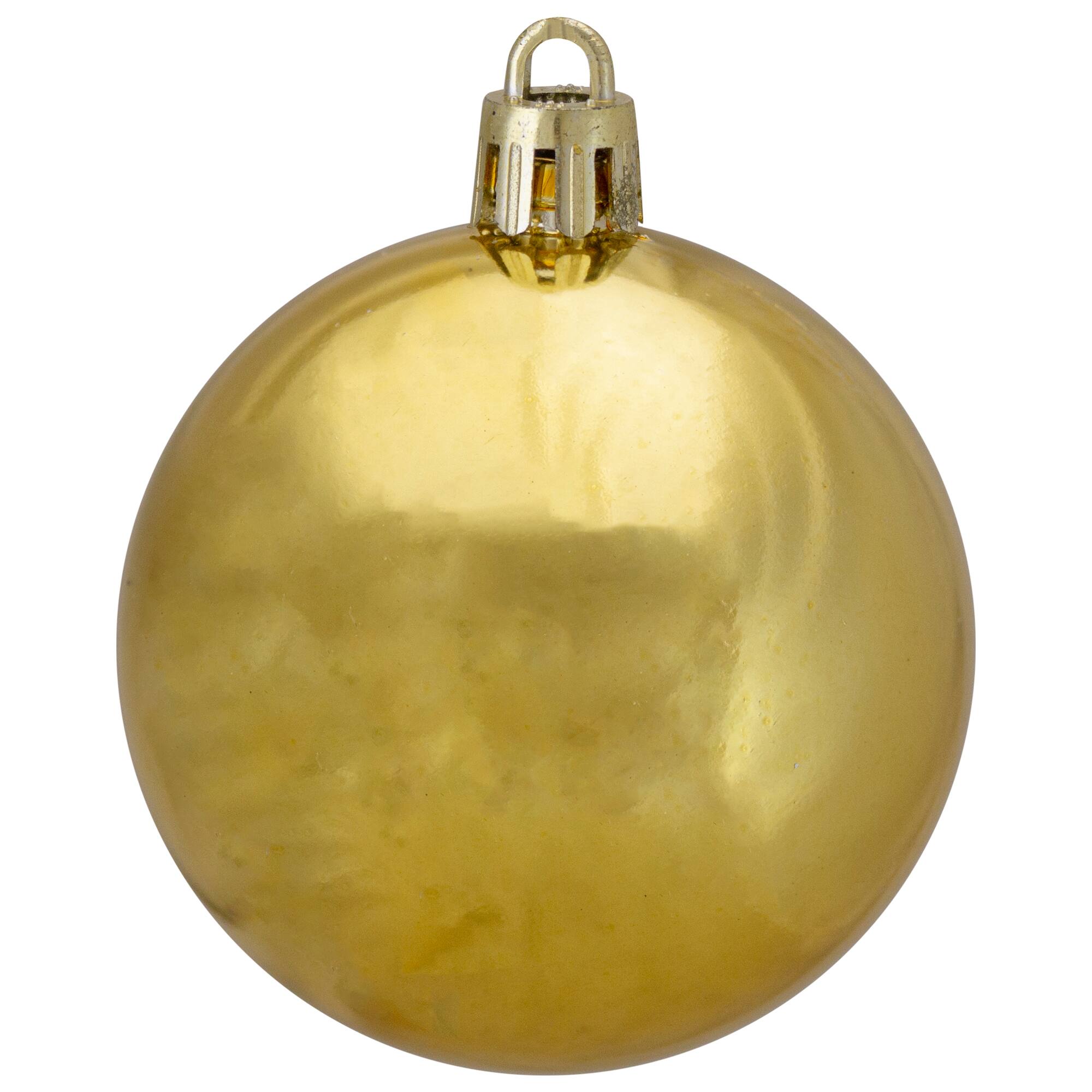 60ct. 2.5&#x22; Vegas Gold Shatterproof Shiny Christmas Ball Ornaments
