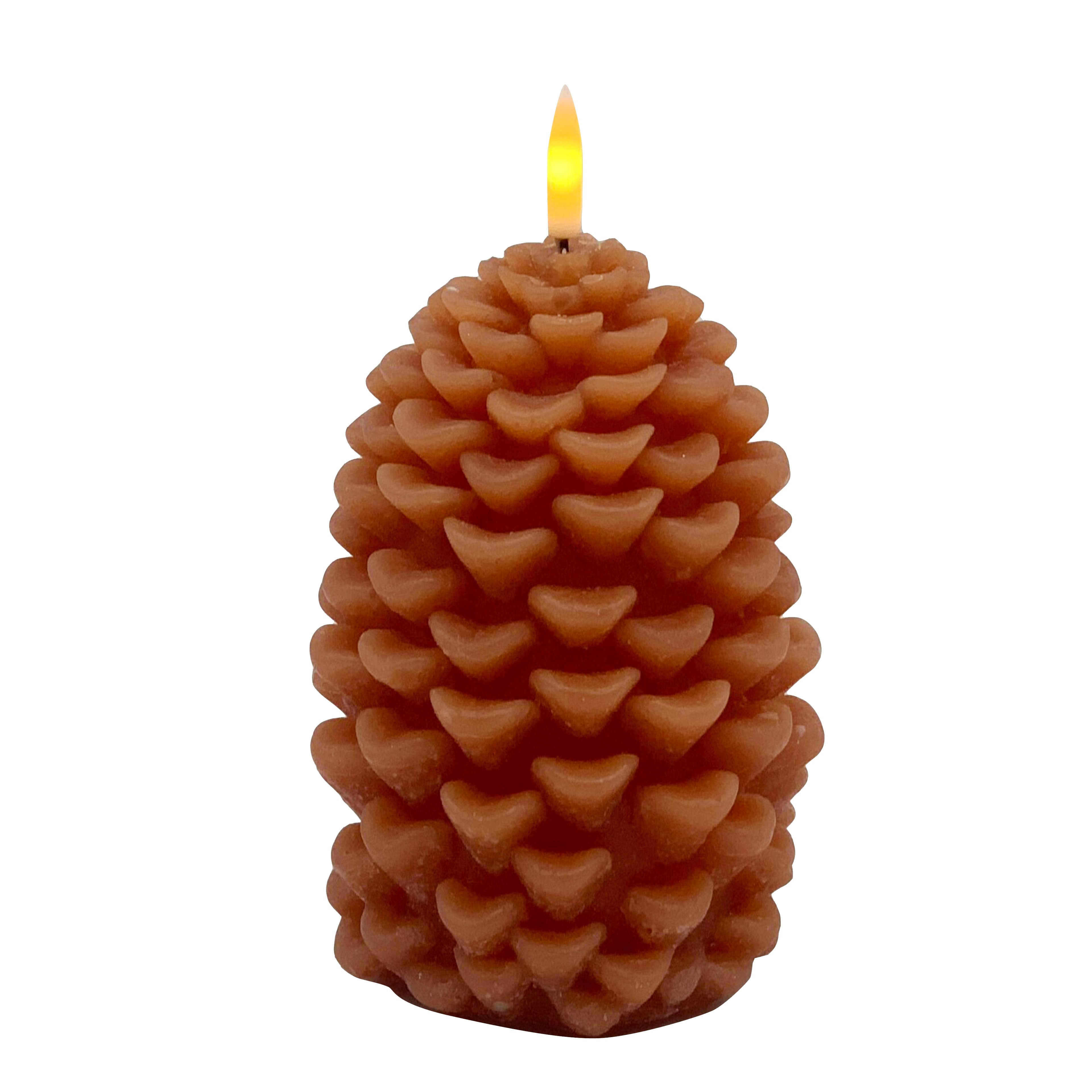 4.5&#x22; Brown LED Pinecone Candle by Ashland&#xAE;