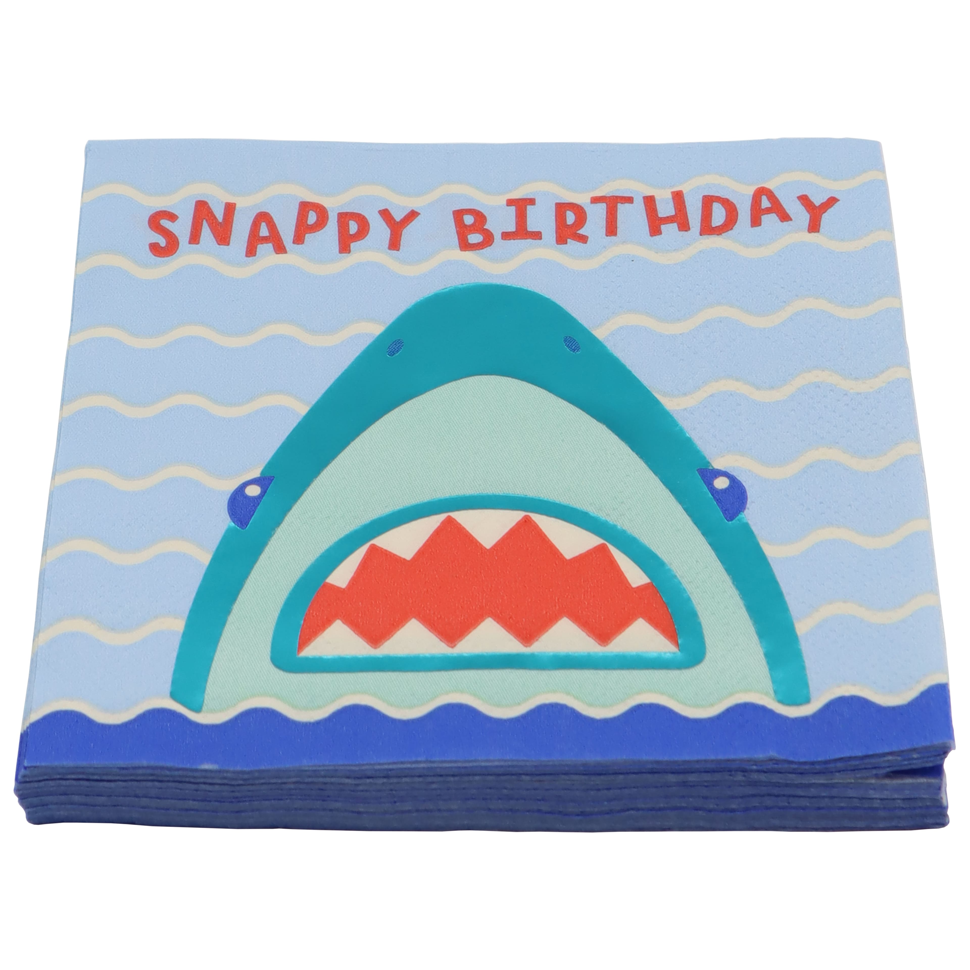 Birthday Shark Beverage Napkins, 20ct. by Celebrate It™