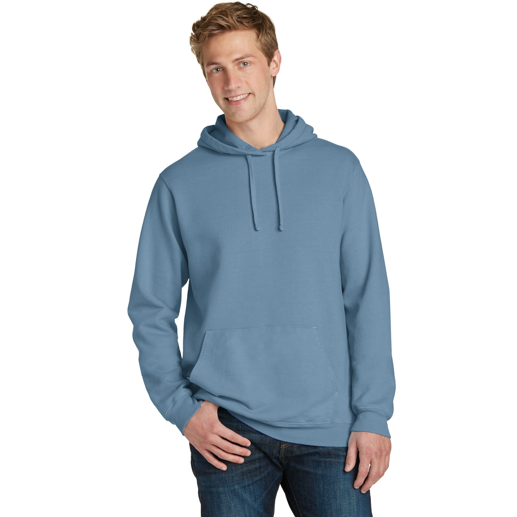 Port &#x26; Company&#xAE; Beach Wash Garment-Dyed Pullover Hooded Adult Sweatshirt