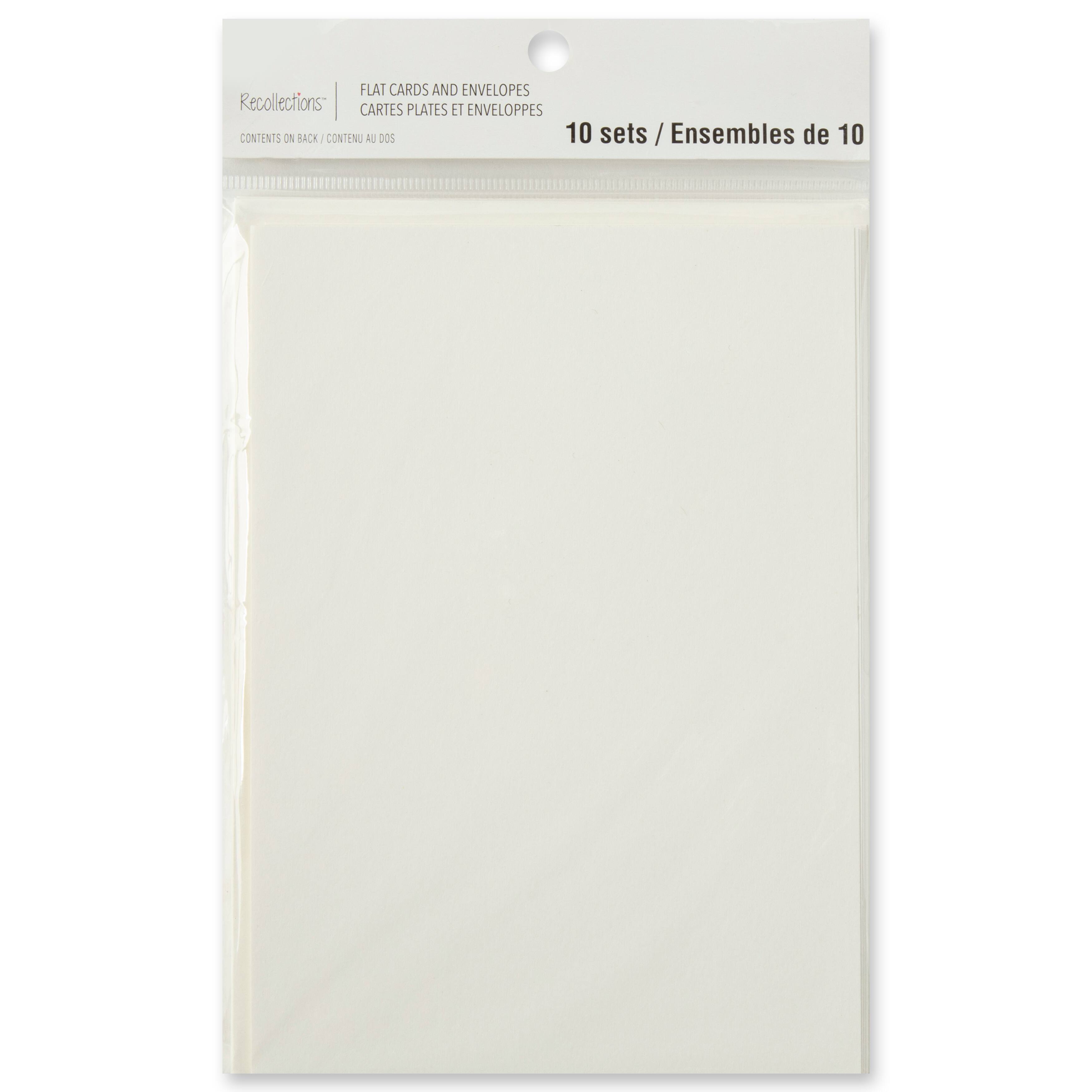 12 Packs: 10 ct. (120 total) Ivory Card & Envelope Set by Recollections™, 5" x 7"