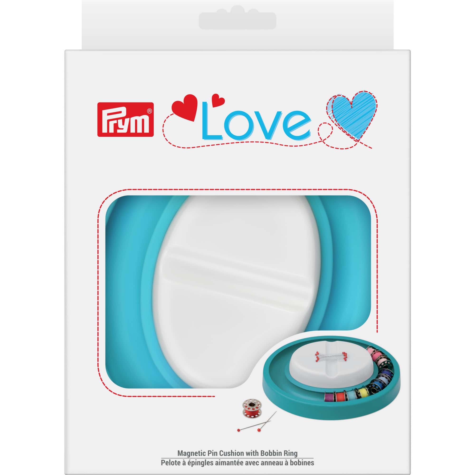 Prym® Love Magnetic Pin Cushion with Bobbin Ring