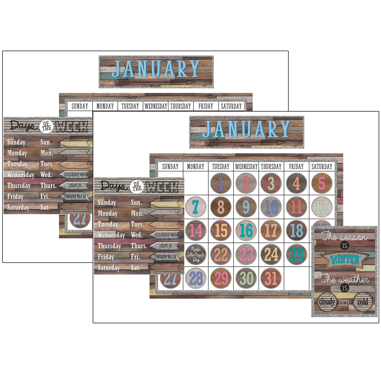 Teacher Created Resources Home Sweet Classroom Calendar Set, 2ct.