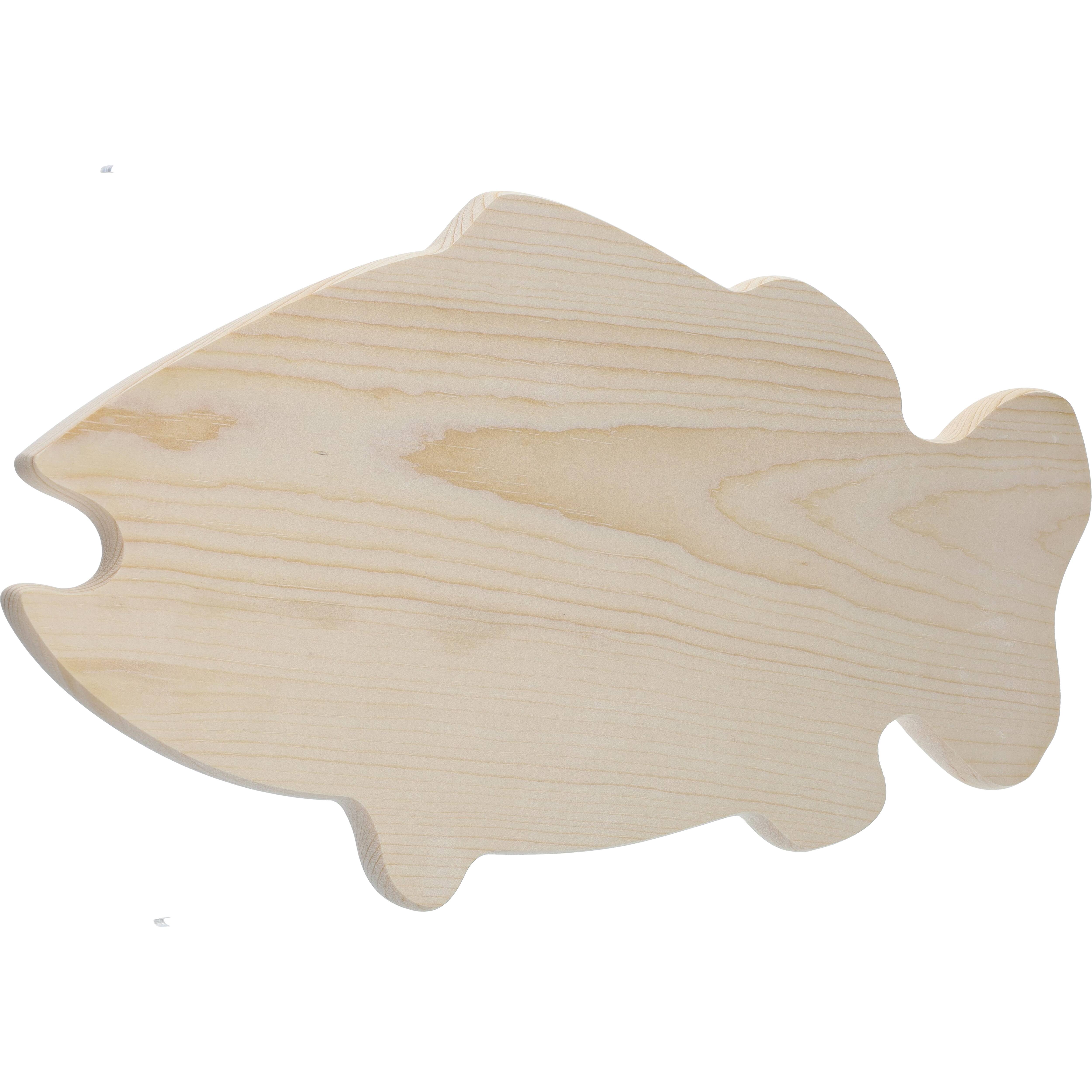 Good Wood by Leisure Arts 14&#x22; Pine Fish Board