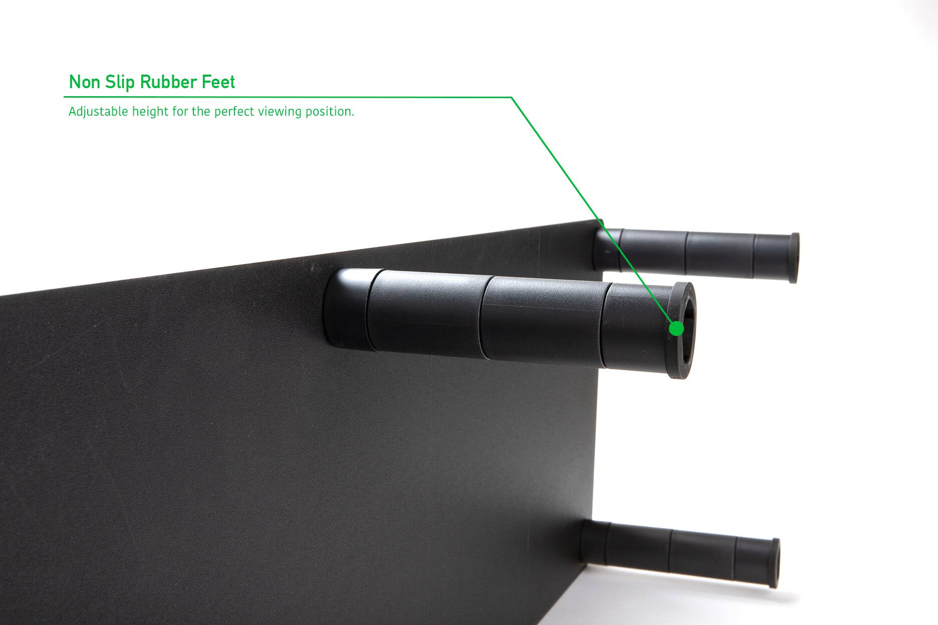 Mind Reader Black Large Dual Monitor Stand