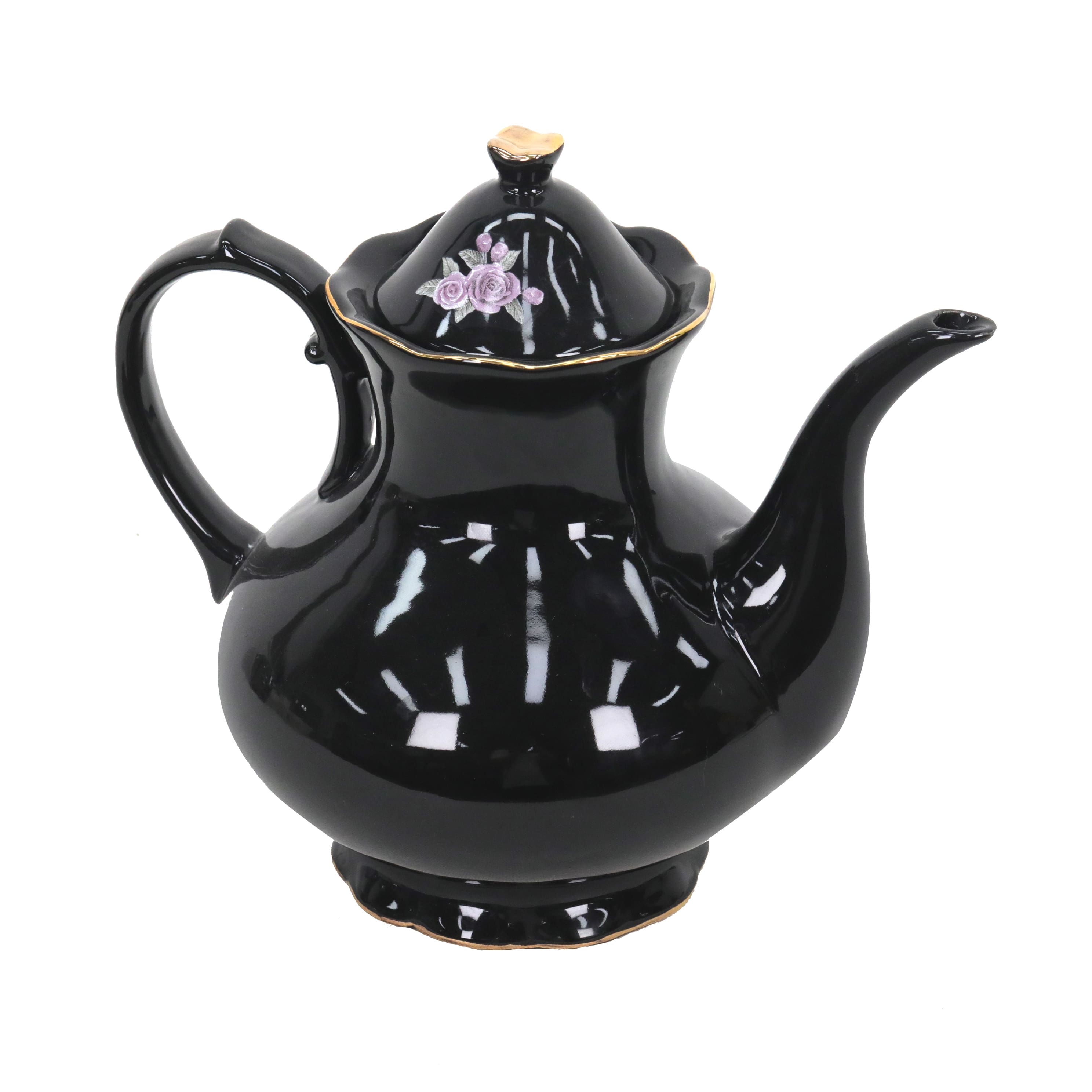 33.8oz. Black Skull in Top Hat Ceramic Teapot by Ashland&#xAE;