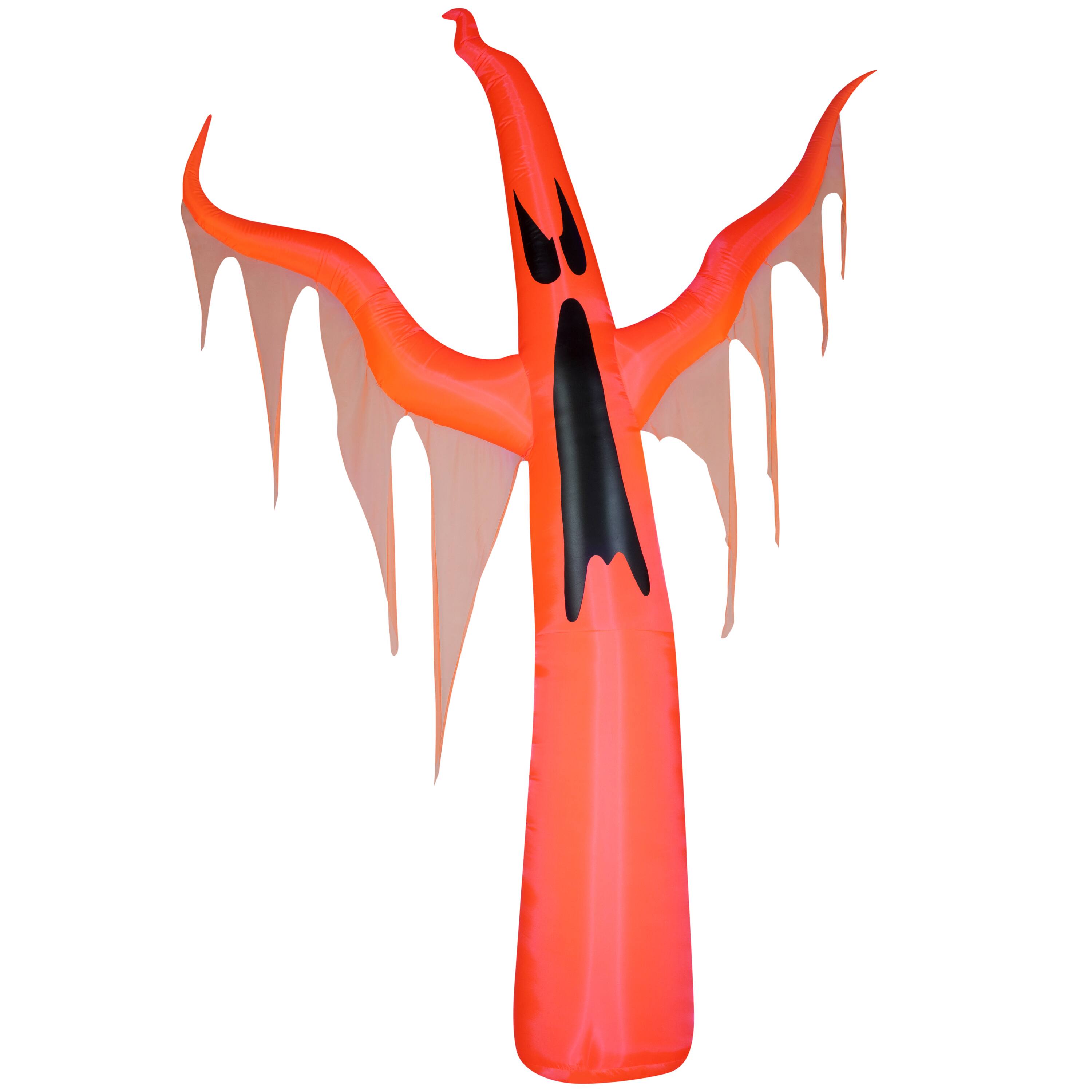 11ft. Airblown® Inflatable Neon with Black Light Orange Ghost