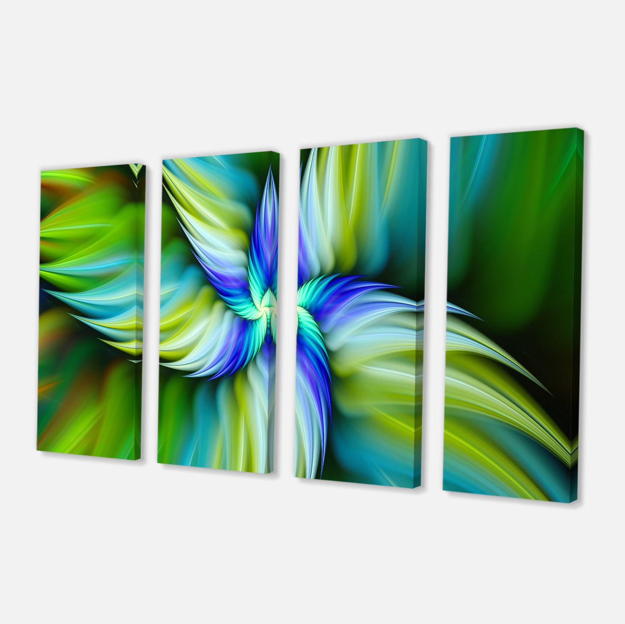 Designart - Rotating Fractal Green Star