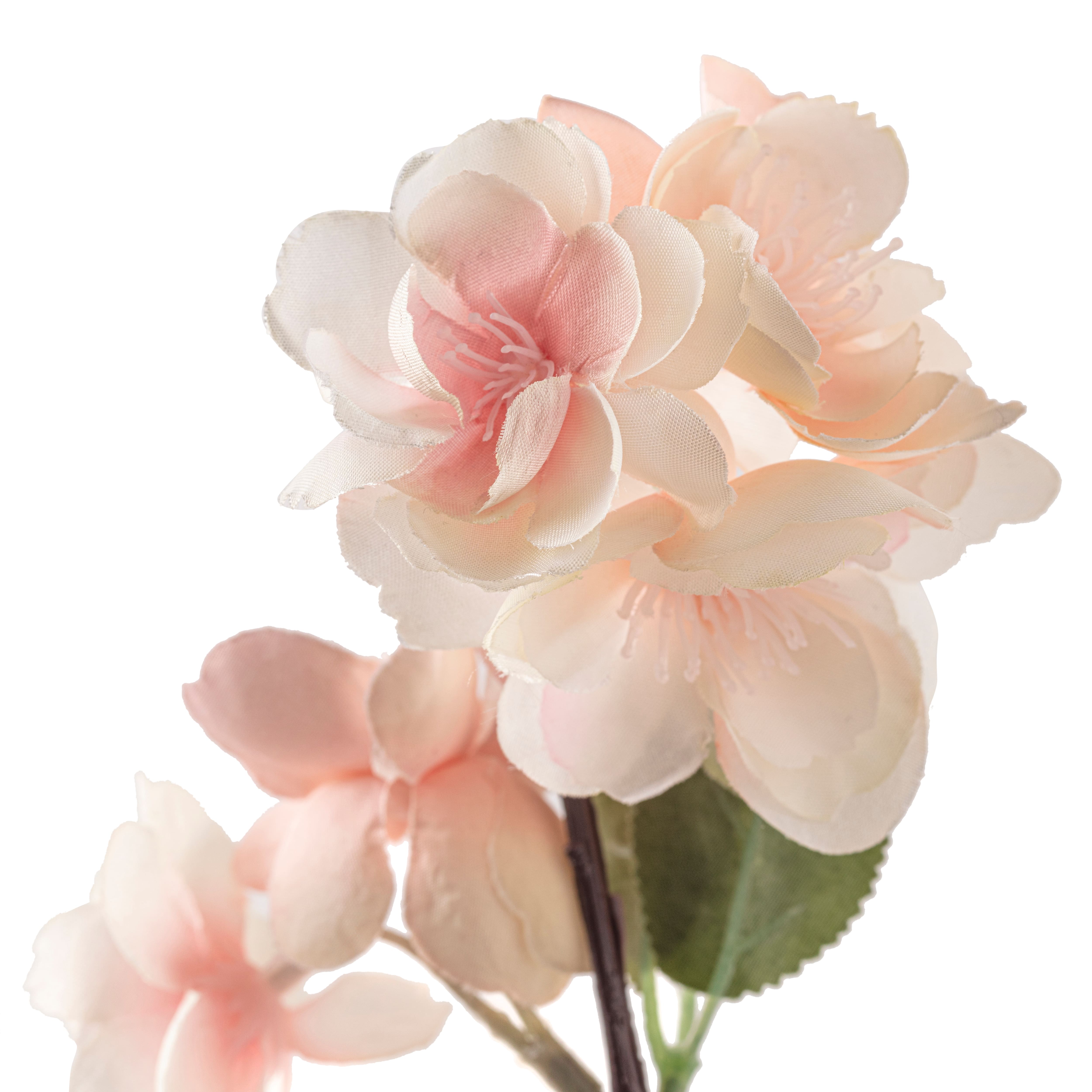 12 Pack: Coral & White Blossom Spray by Ashland®