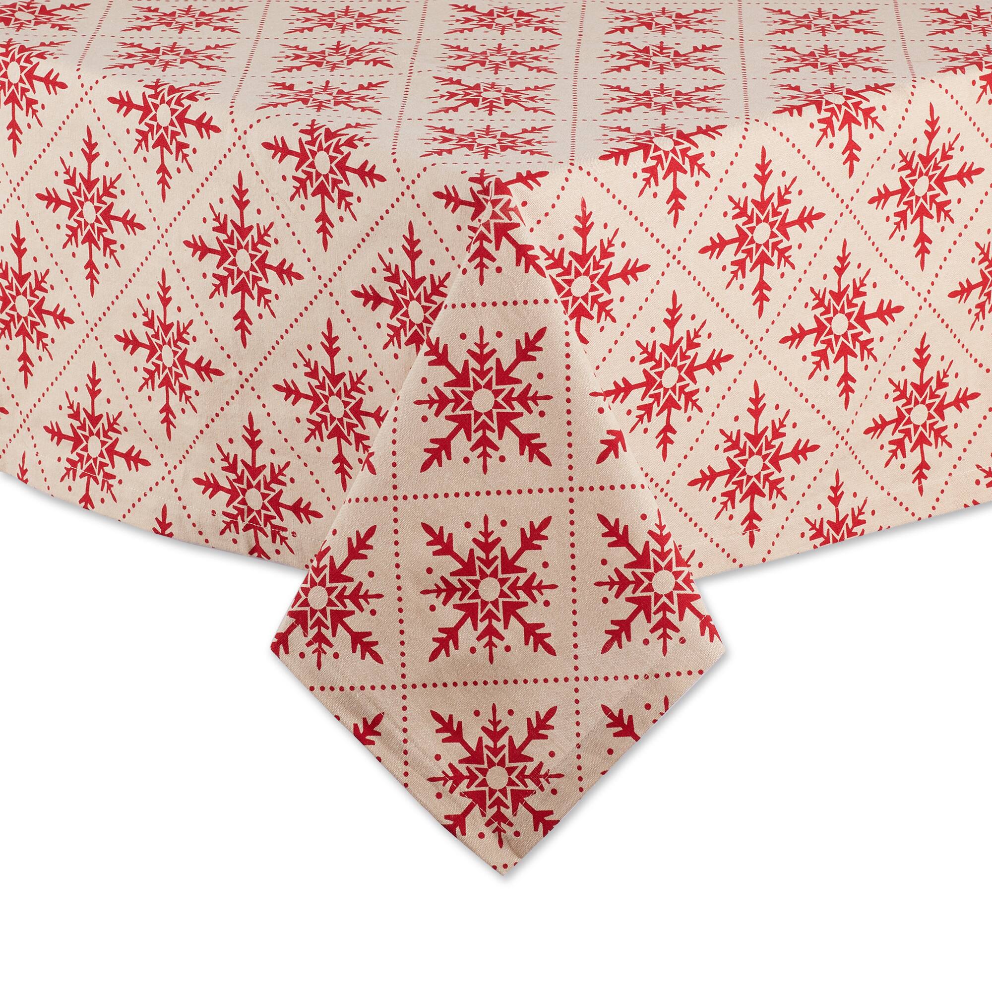 DII® Scandinavian Snowflakes Tablecloth Table Linens & Runners Michaels