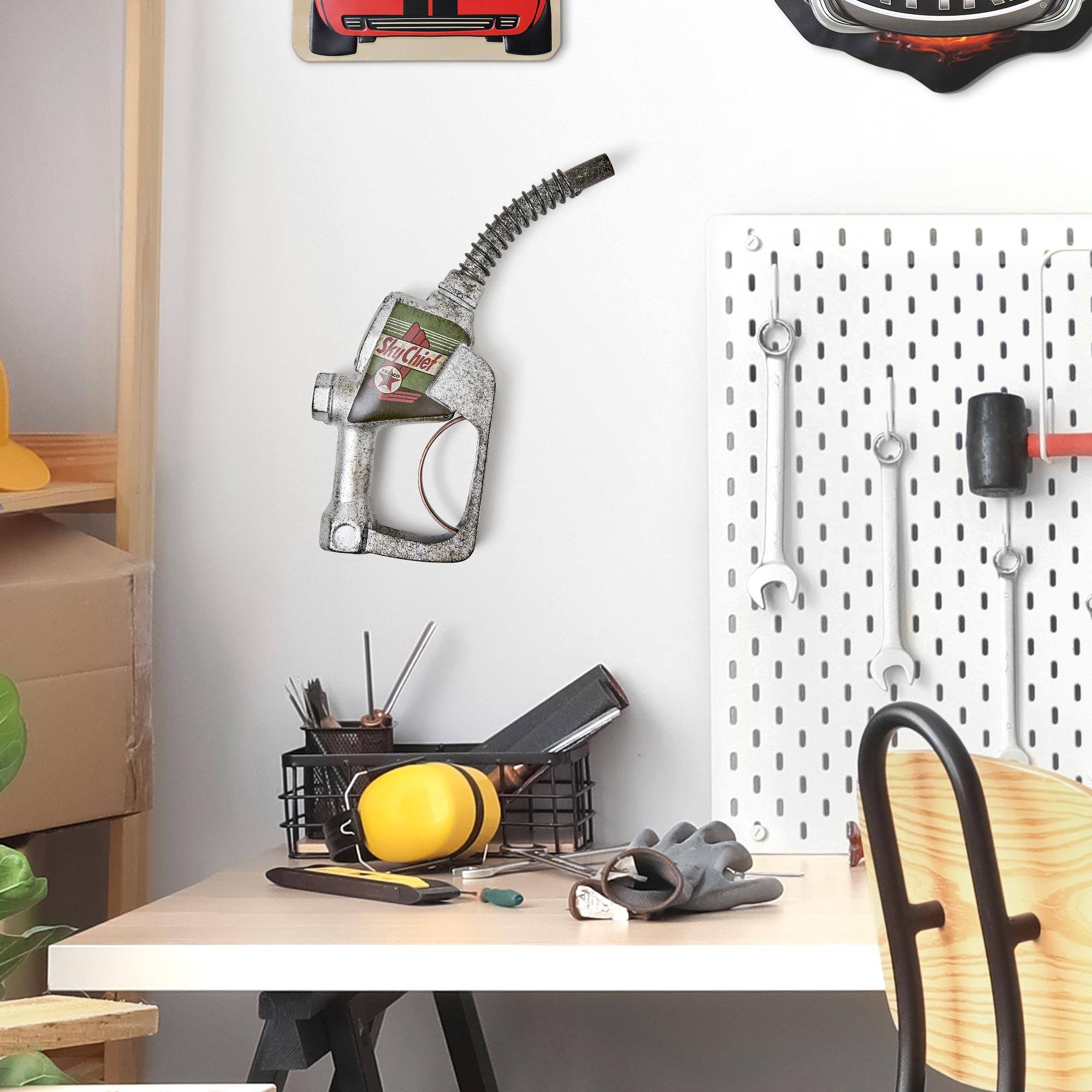 American Art Decor Sky Chief Metal Gas Nozzle Wall Decor 5.75&#x22; x 14.5&#x22; Sign