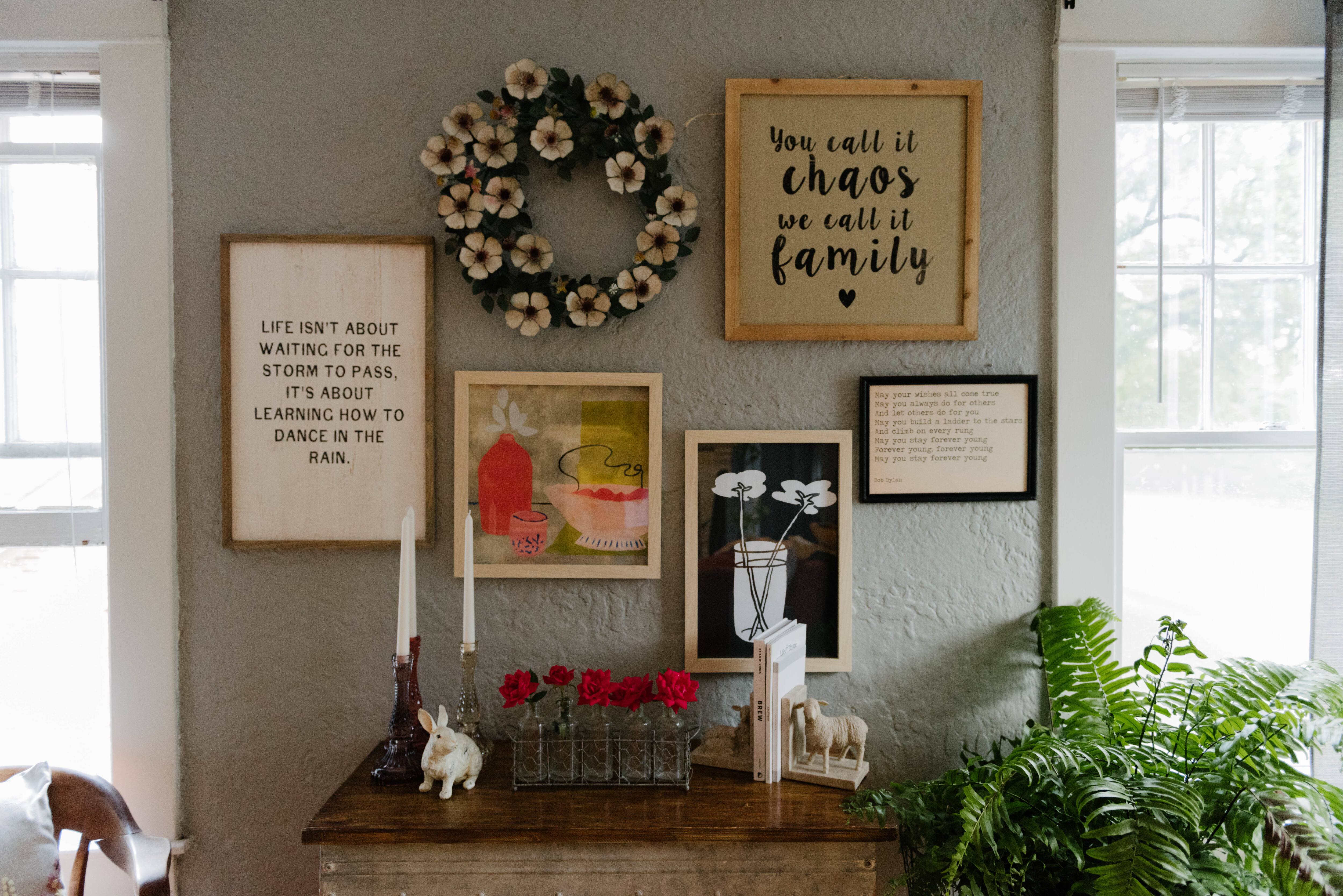 Hello Honey® 14" May Your Wishes Wood Framed Wall Décor