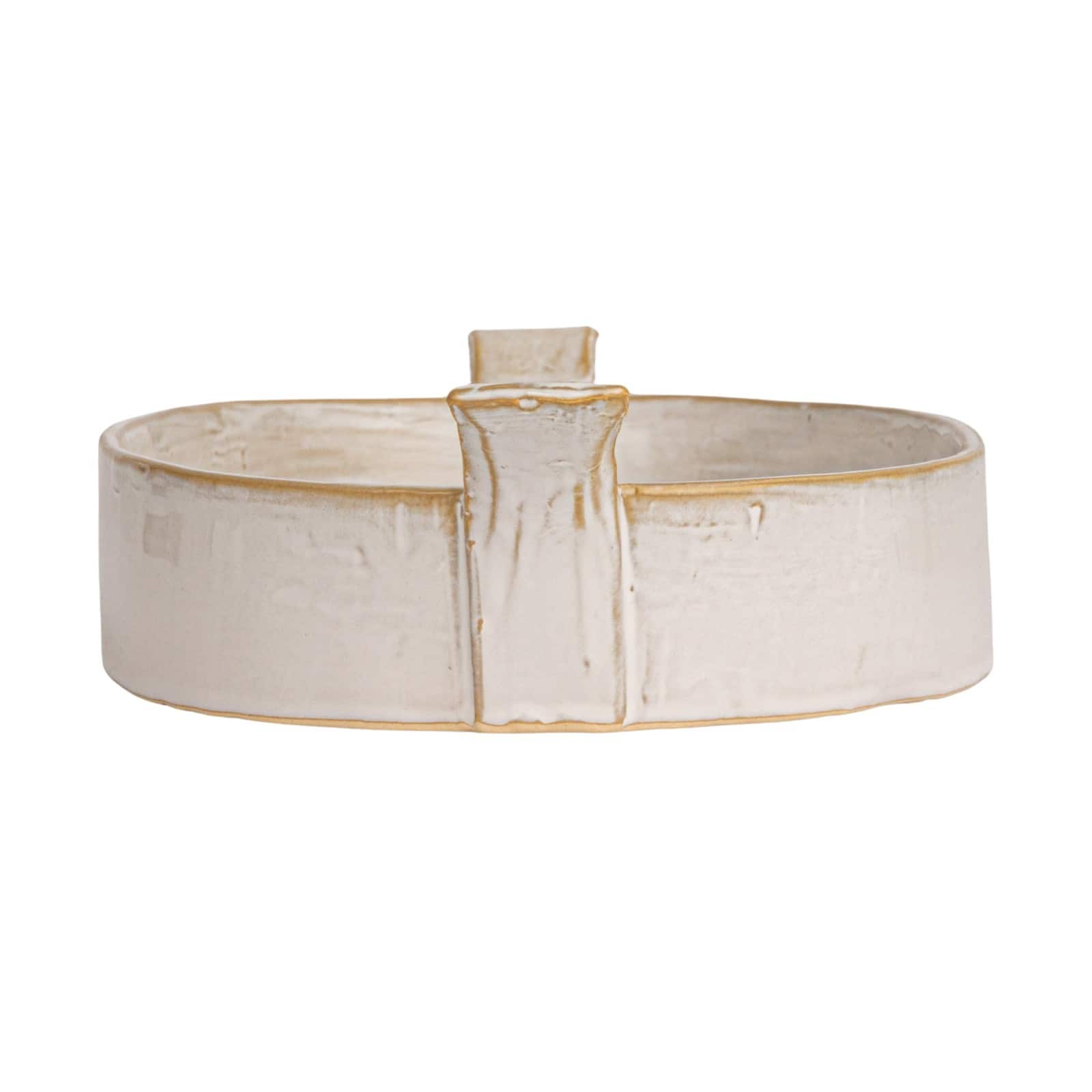 Hello Honey® 13.75" White Classic Elegance Stoneware Baker