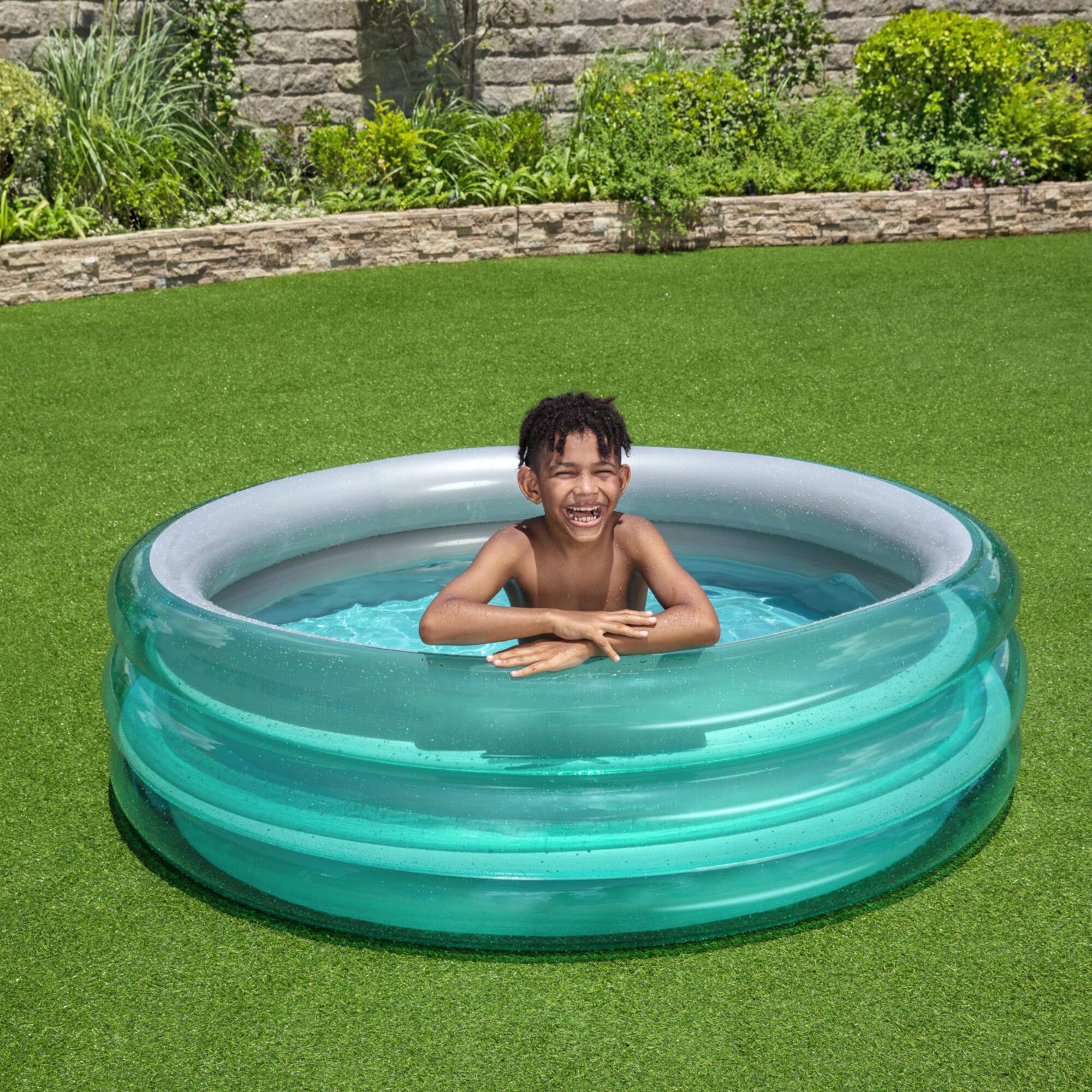 Bestway H2OGO! Big Metallic 3-Ring Inflatable Play Pool