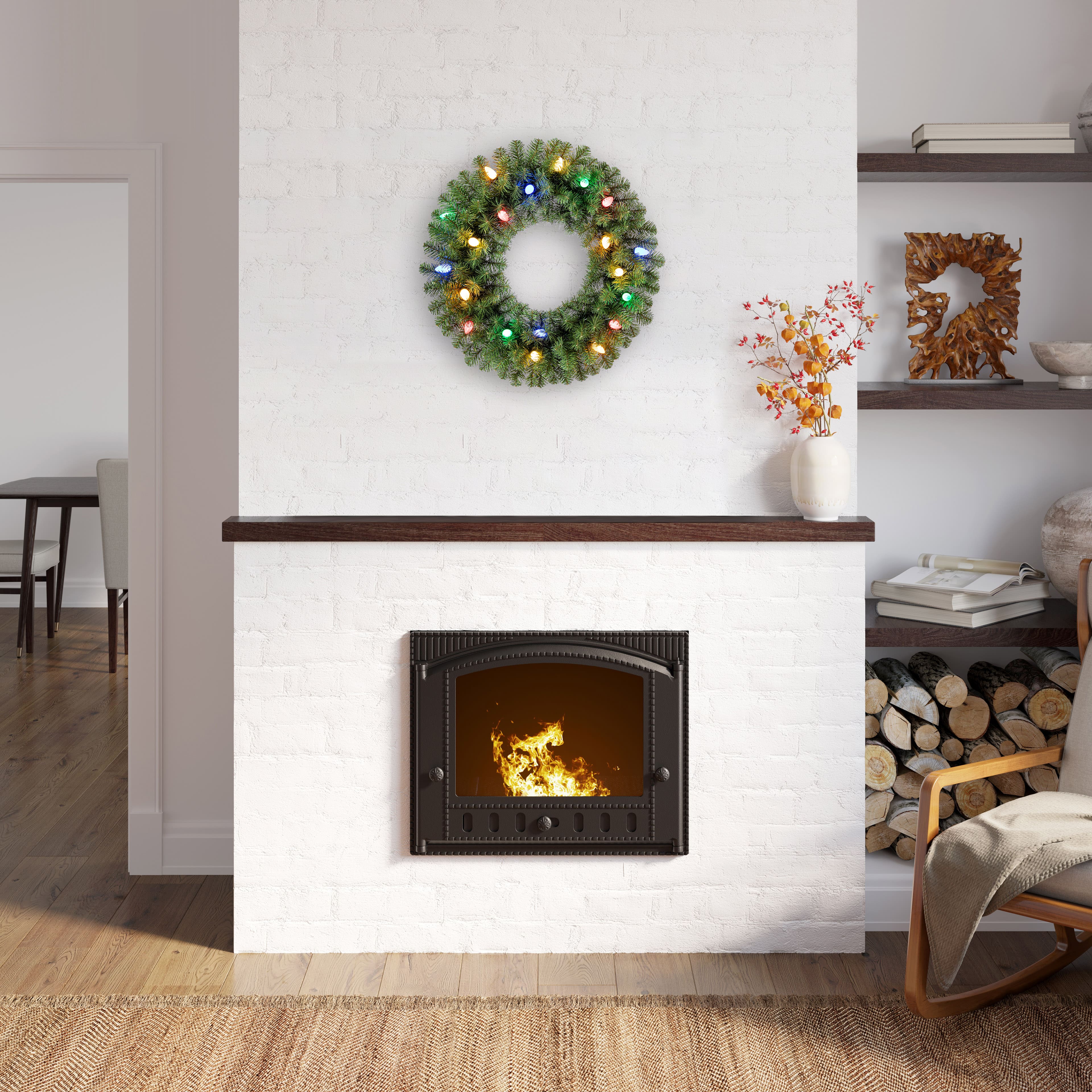 24&#x22; Pre-Lit Lakewood Spruce, C7 Multicolor LED Lights by Ashland&#xAE;