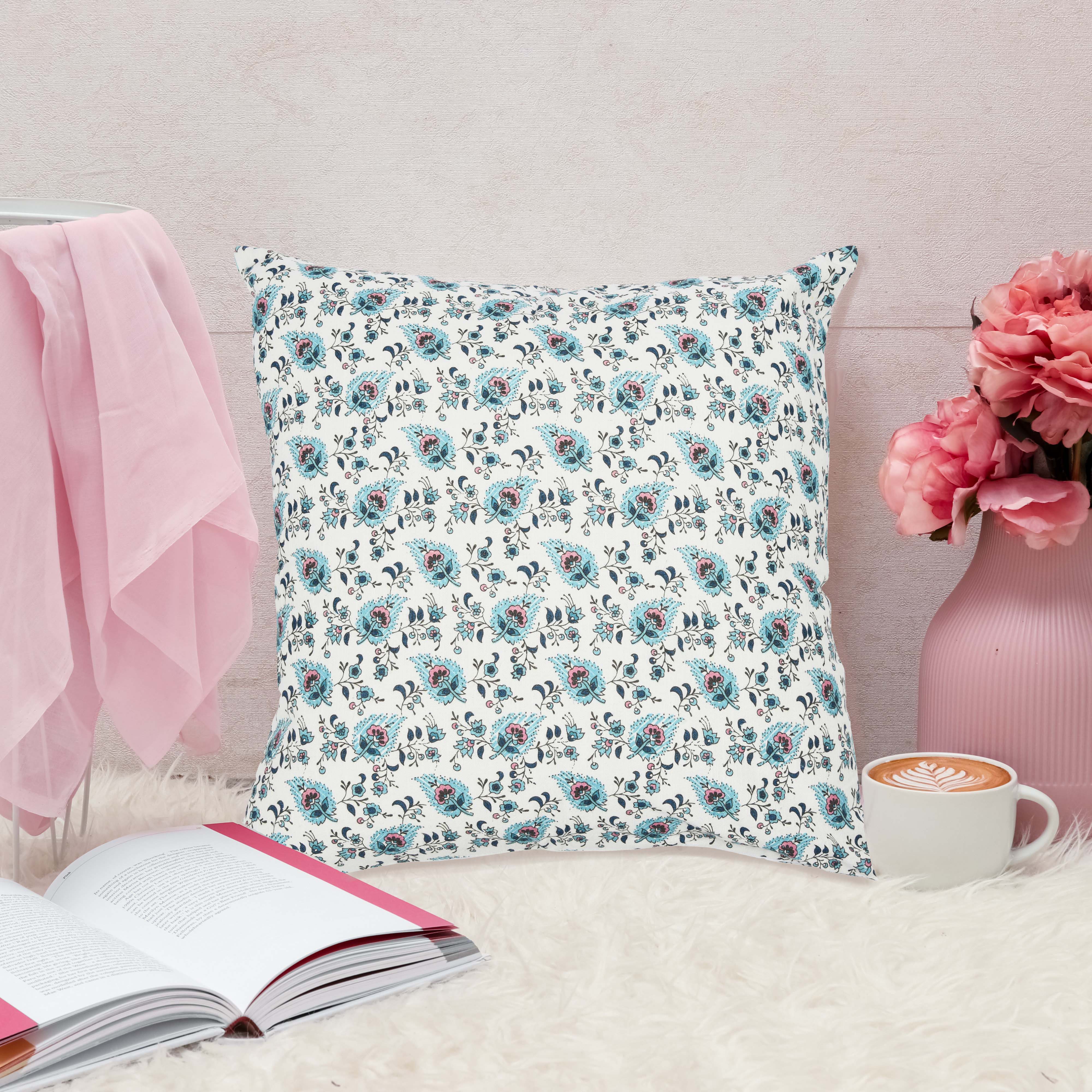 Hello Honey&#xAE; Paisley Print Cotton Square Pillow Cover