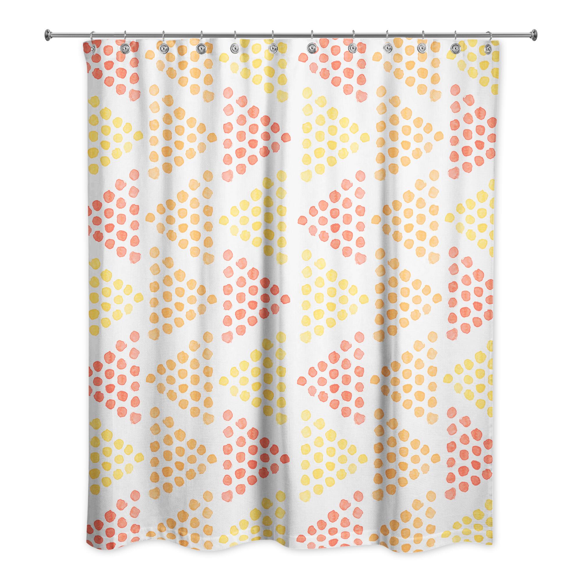 Dotted Triangle Shower Curtain
