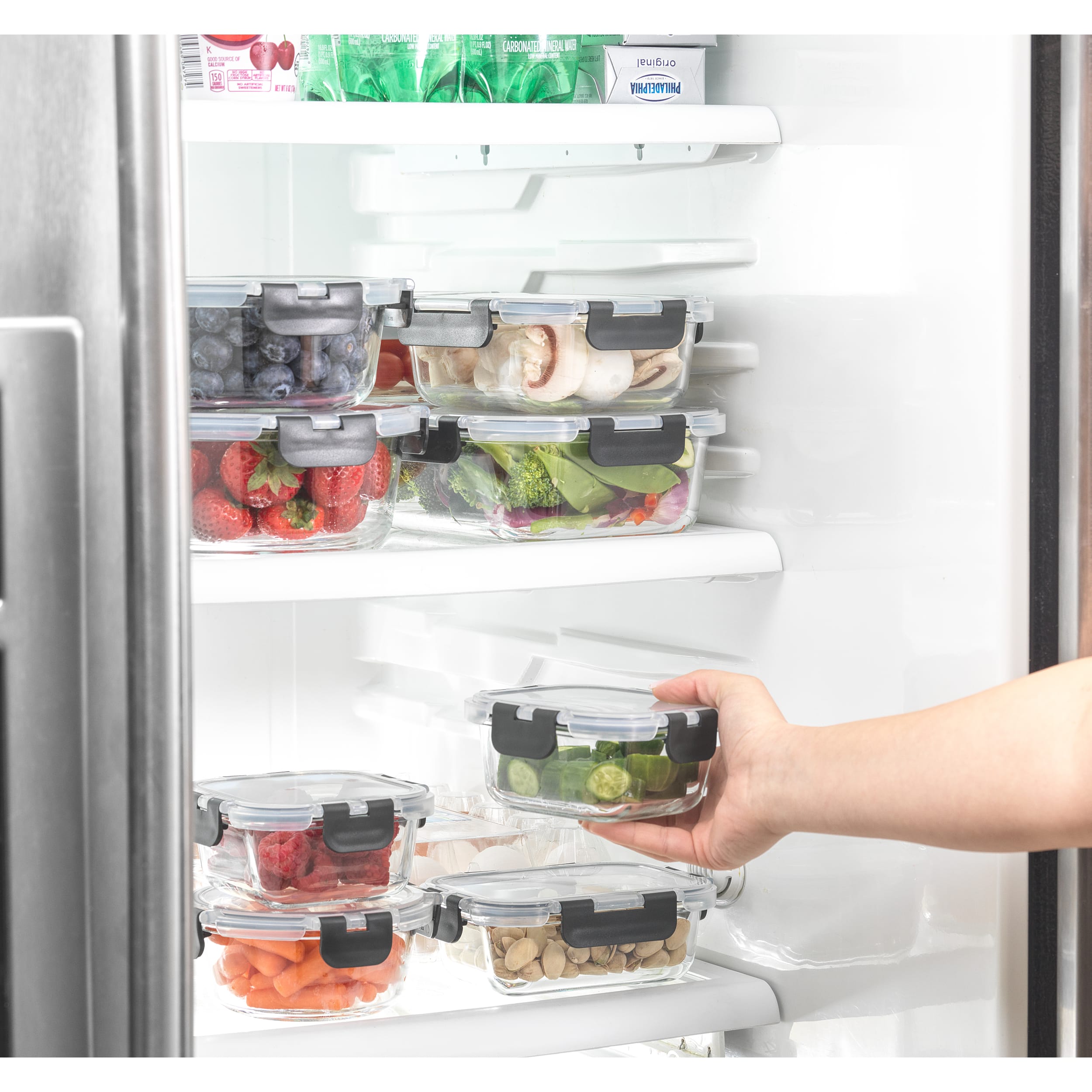 JoyJolt&#xAE; Glass Storage Containers Set