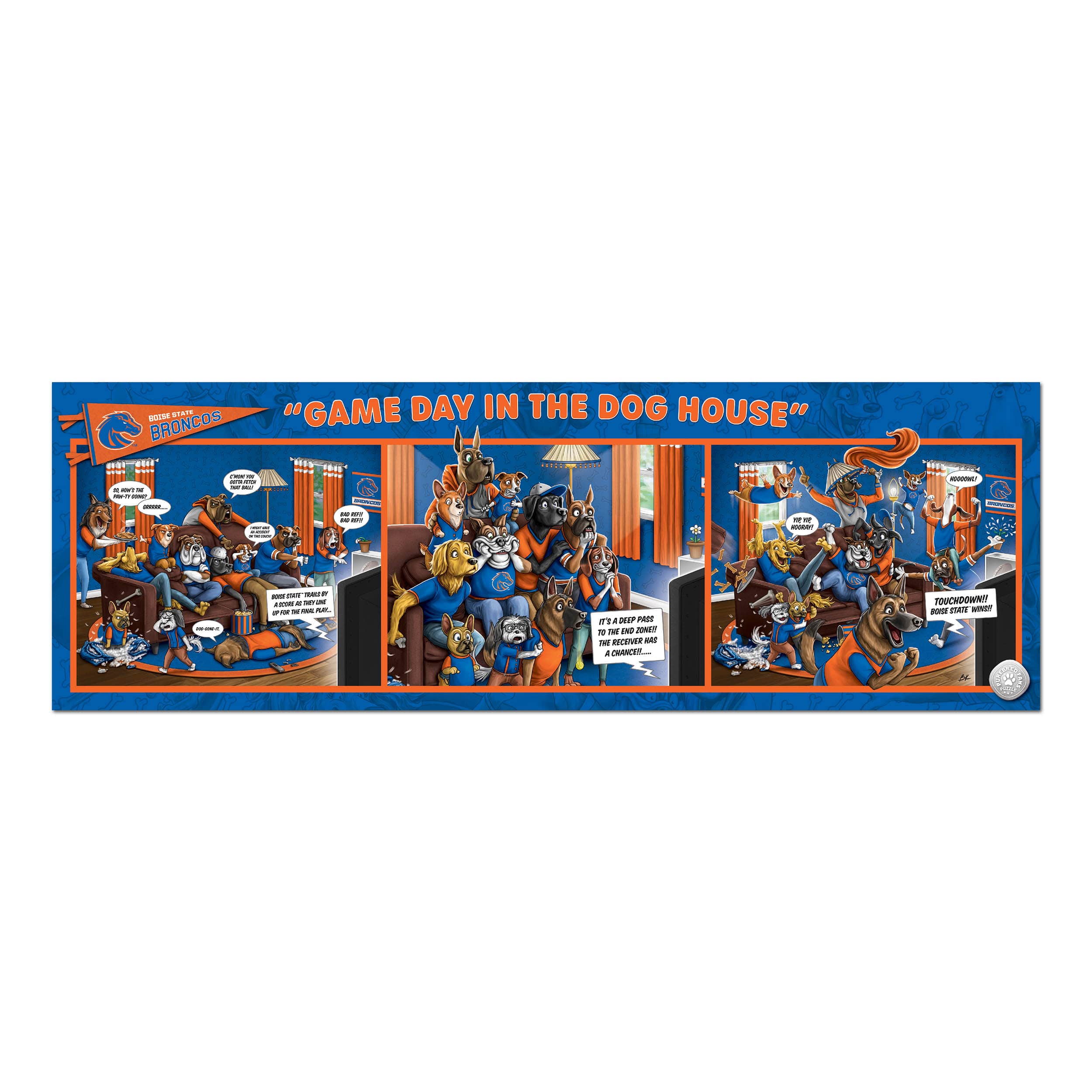College Game Day in the Dog House 1,000 Piece Puzzle