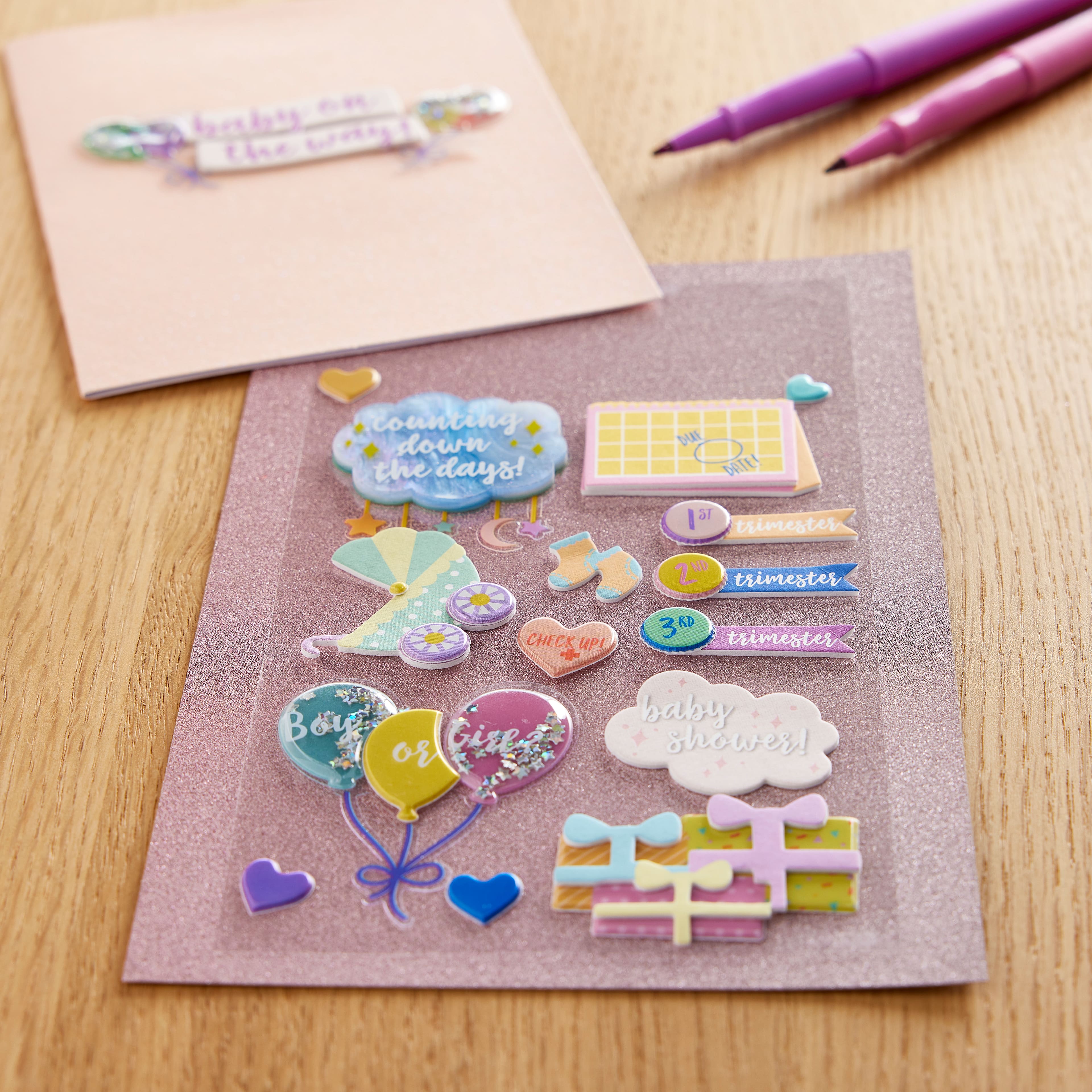 12 Pack: Expecting Baby Stickers by Recollections™