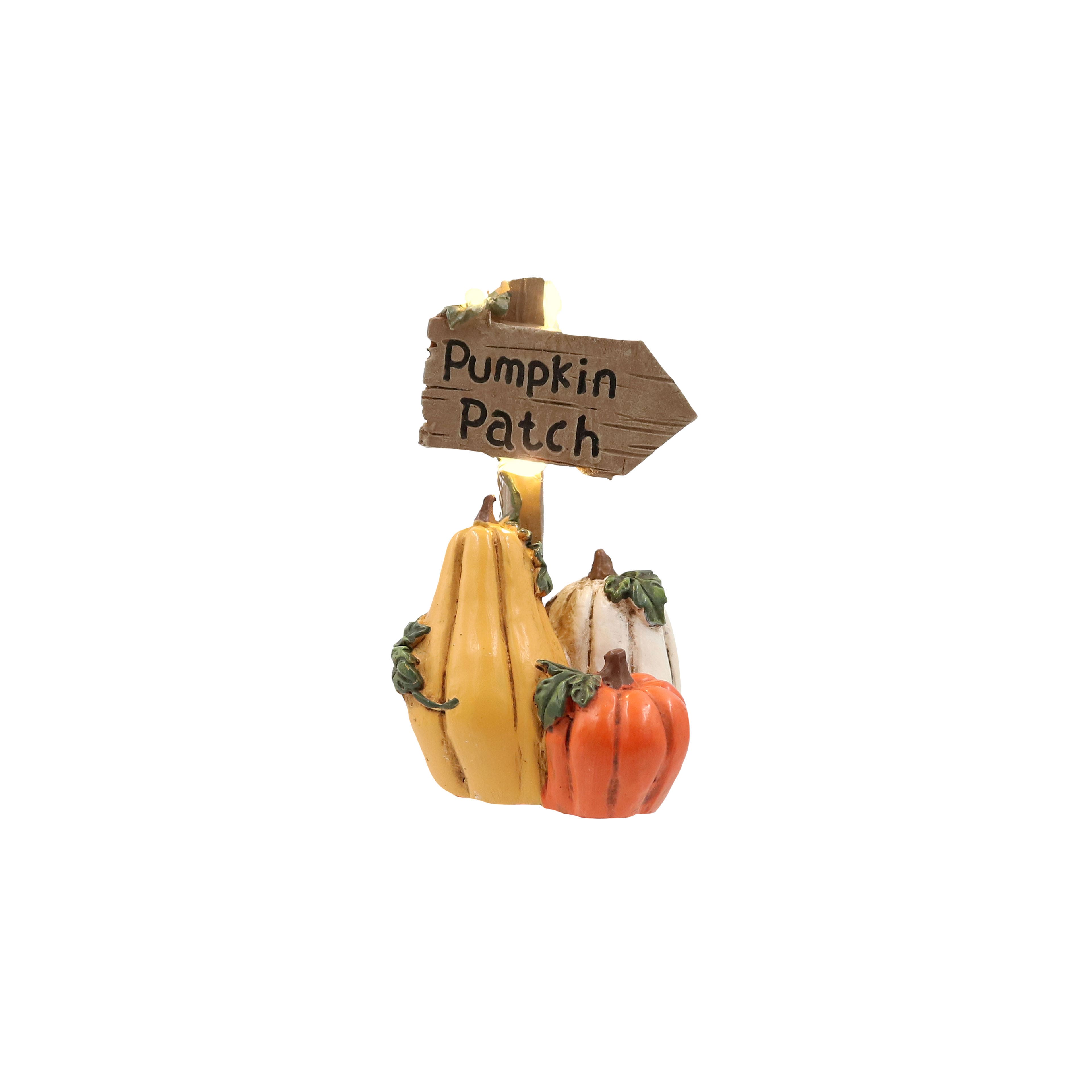 Mini LED Pumpkin Patch Sign Decoration by Ashland®