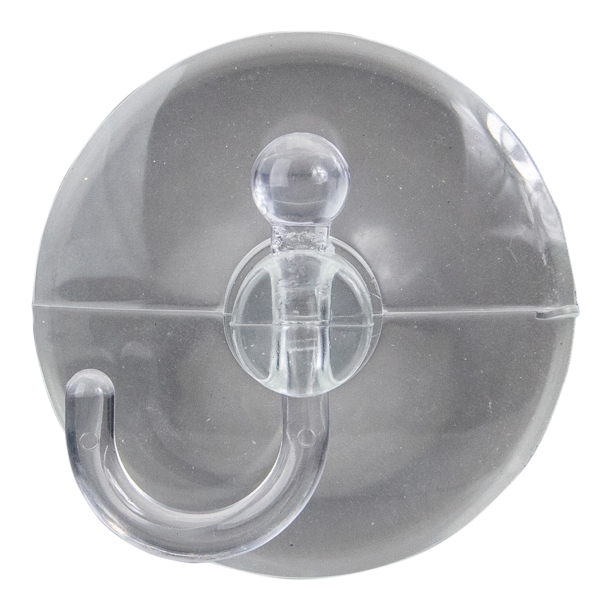 2.5&#x22; Clear Large Hanging Christmas Suction Cup Hooks, 2ct.