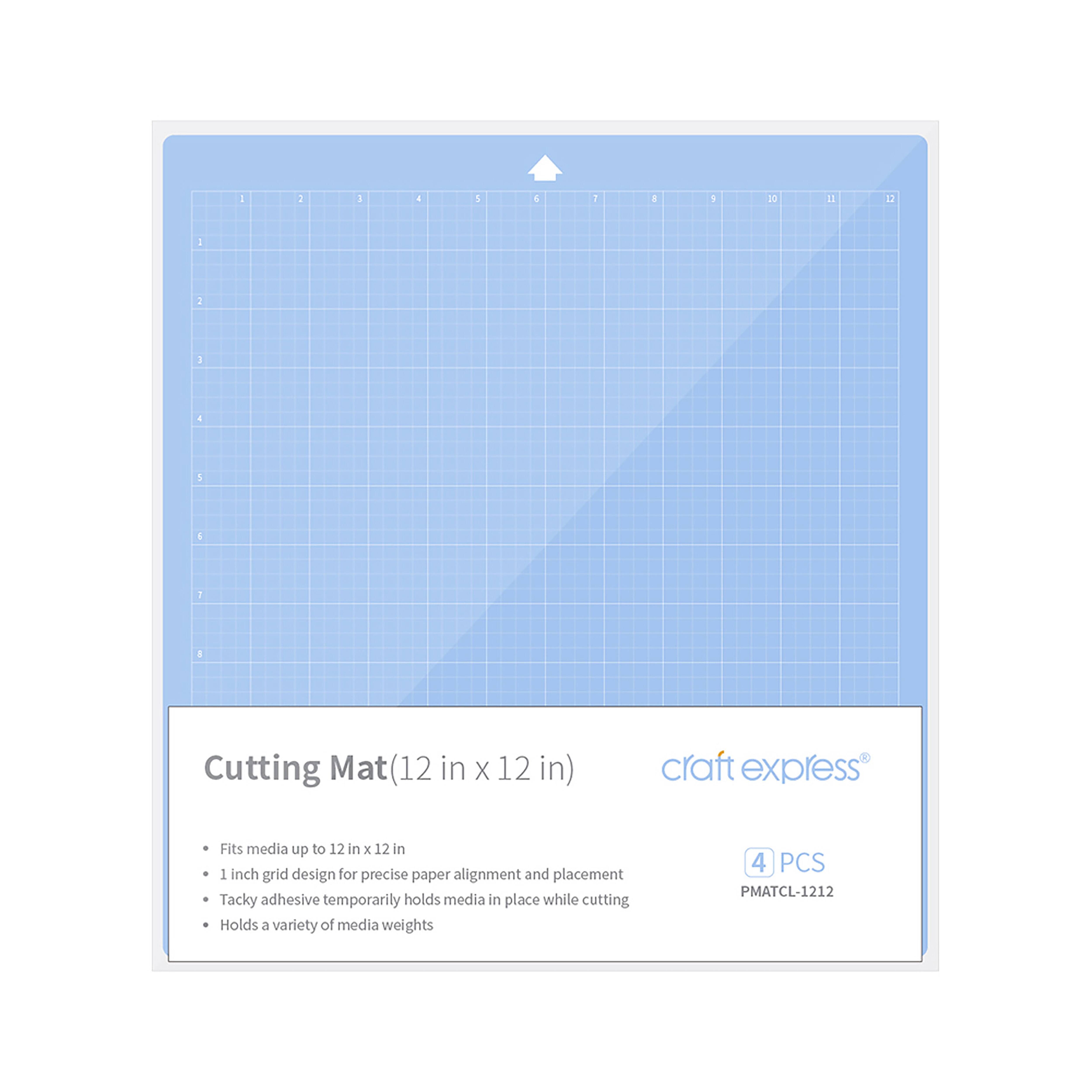 Craft Express 12&#x22; x 12&#x22; Square Cutting Mats, 4ct.