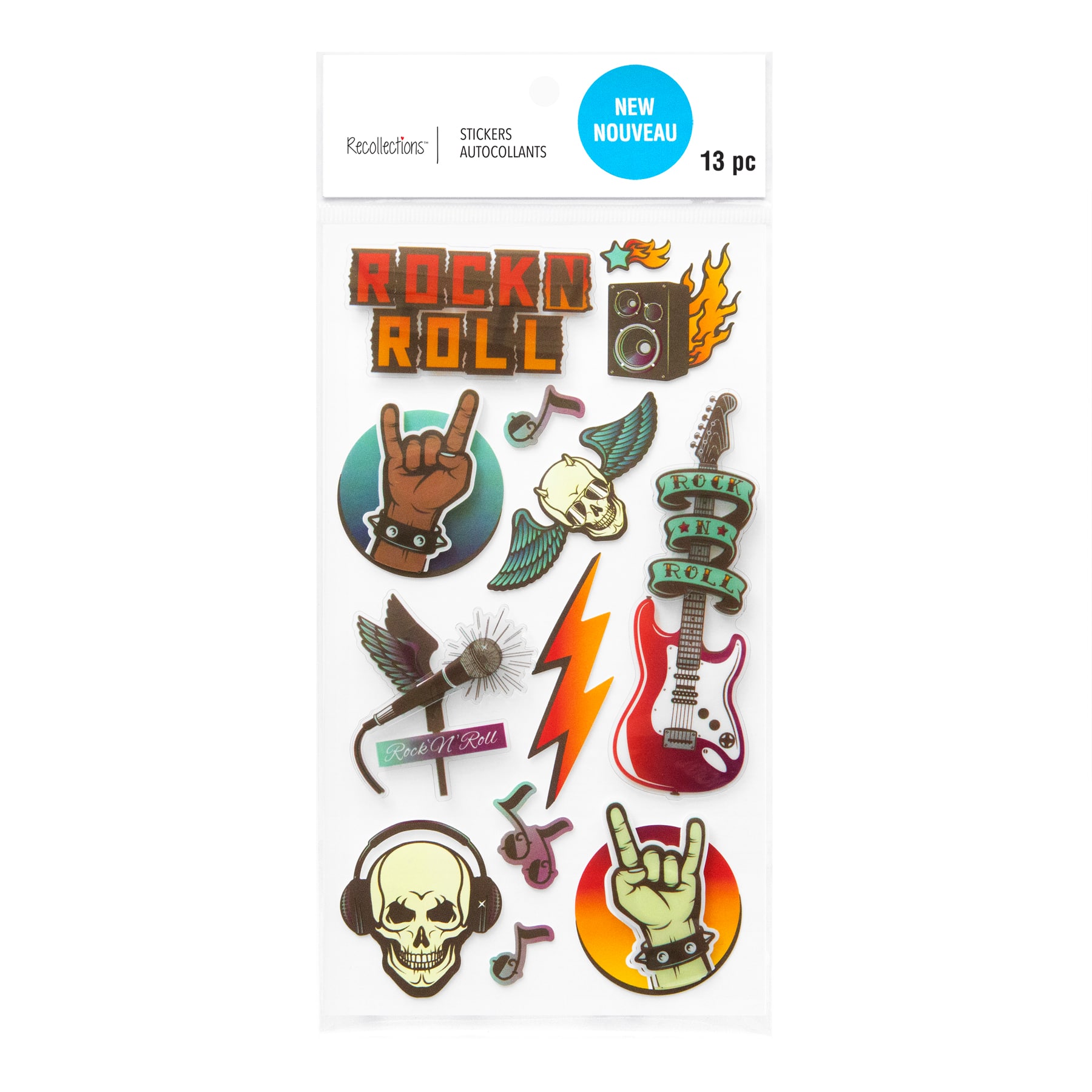 Rock and Roll Dimensional Stickers by Recollections™