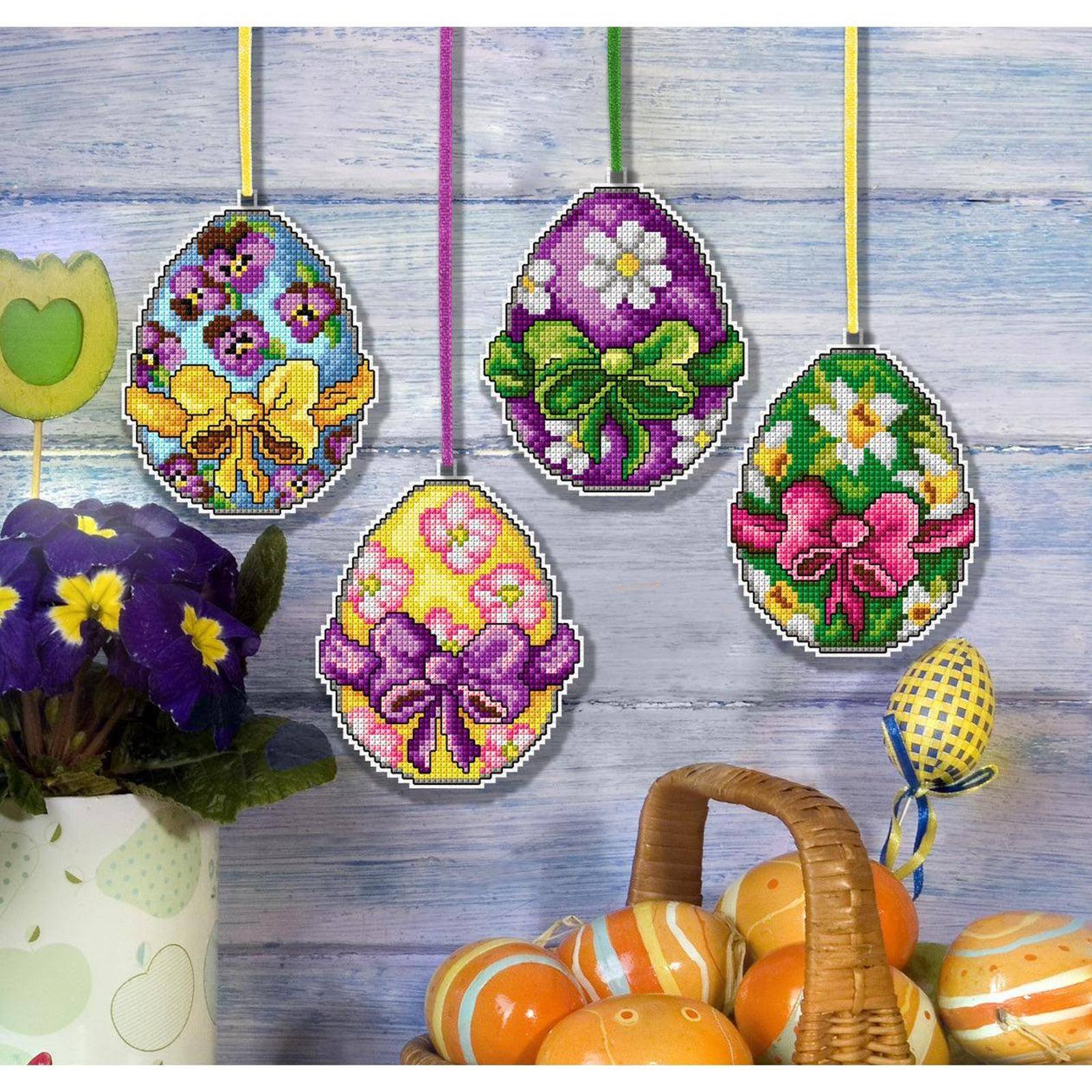 Orchidea Easter Eggs Counted Cross Stitch Kit