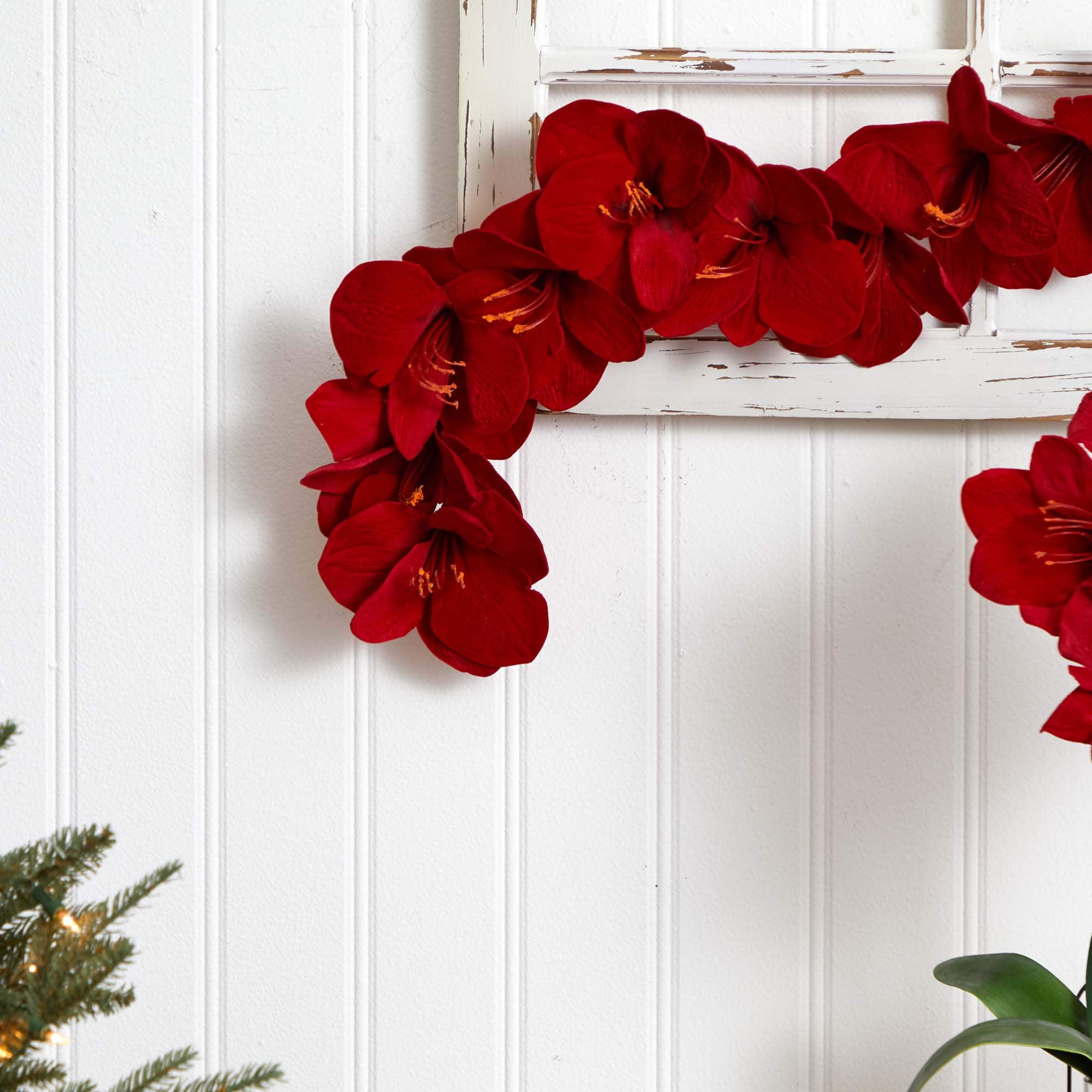 5ft. Red Amaryllis Garland