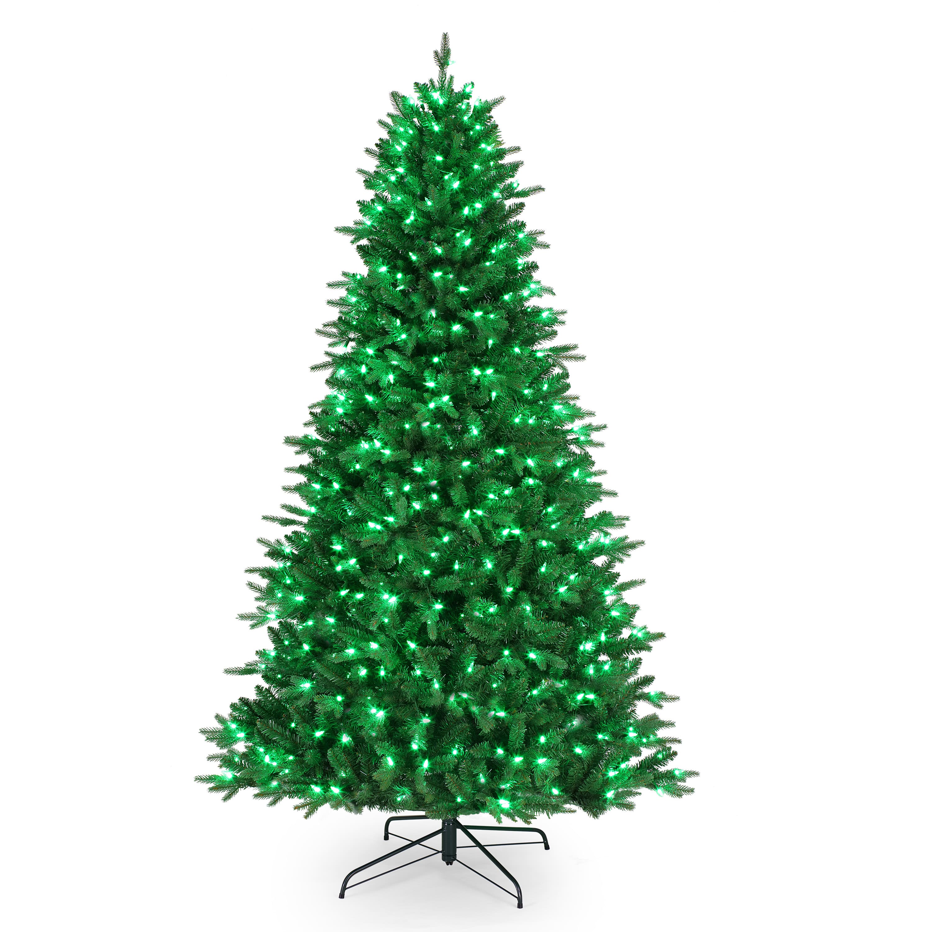 7.5ft. Pre-Lit Alexa Enabled Mountain Fir Artificial Christmas Tree, Multicolor LED Lights