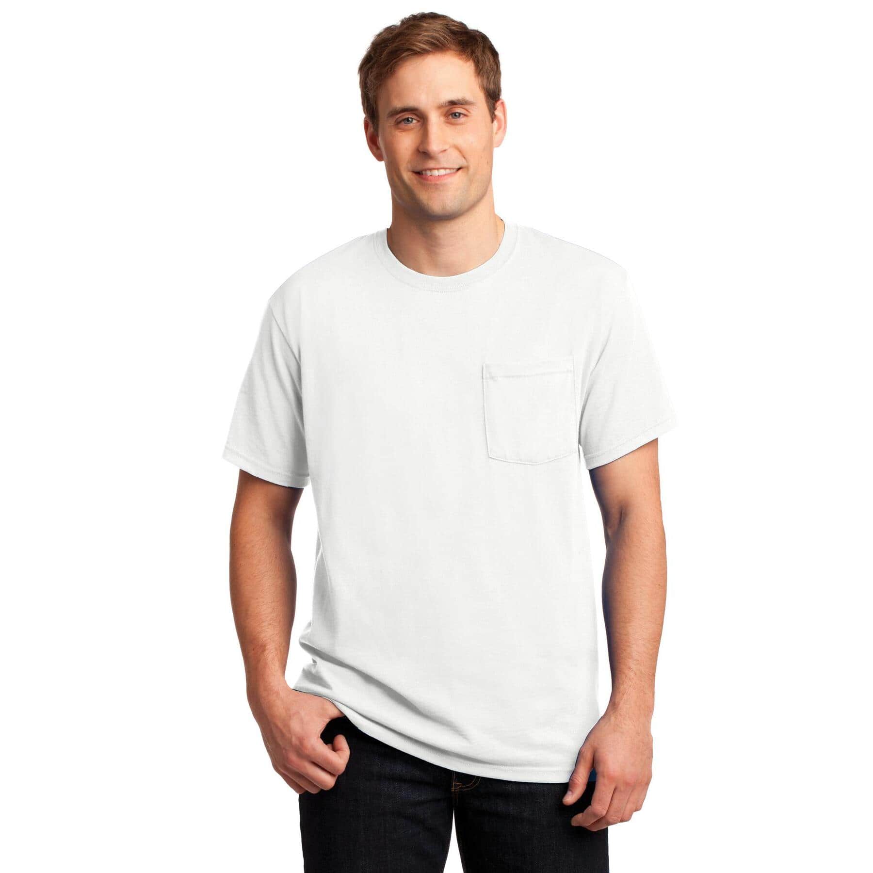 JERZEES® DRI-POWER® 50/50 Cotton/Poly Pocket T-Shirt