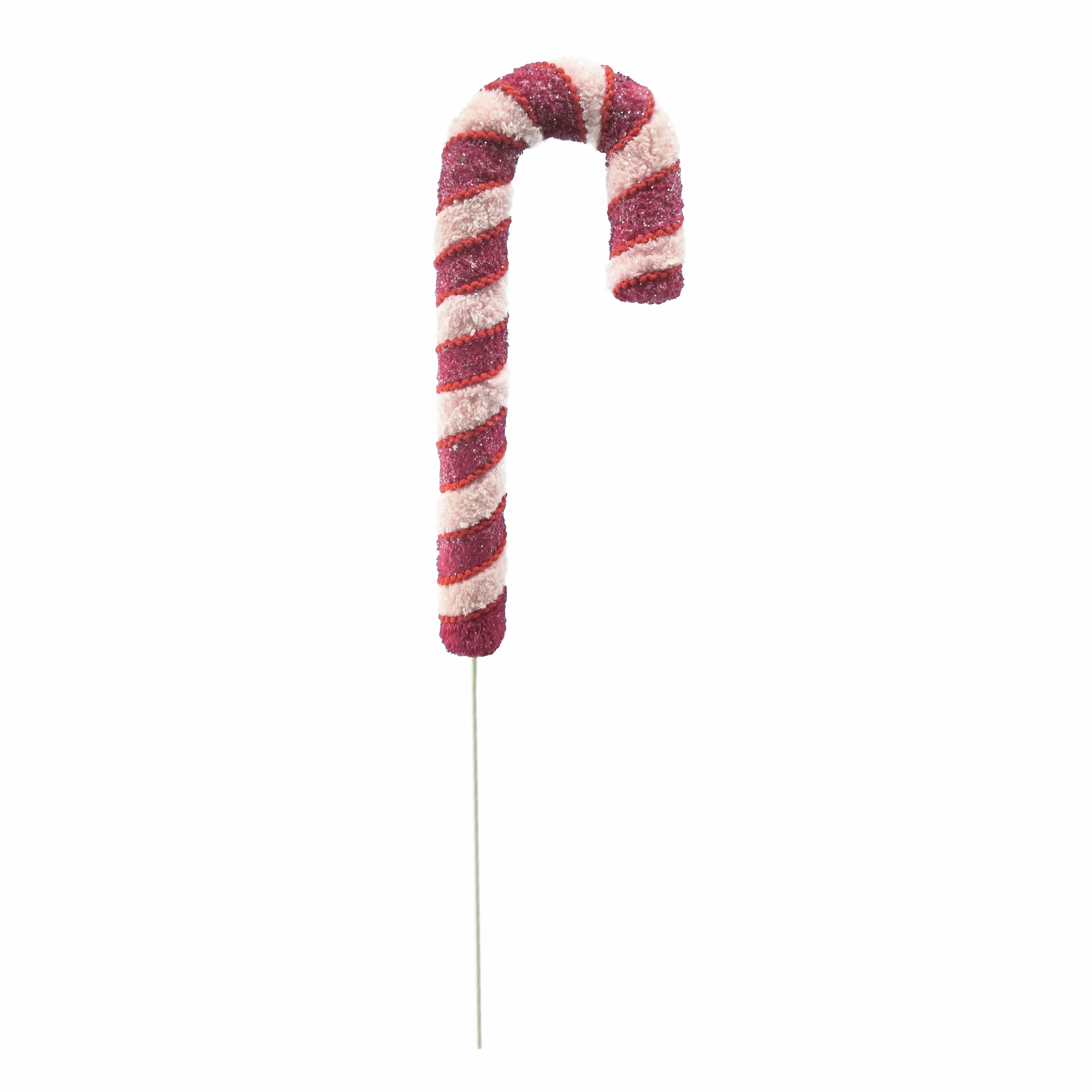 30.5&#x22; Pink &#x26; Red Twine Candy Cane Stem by Ashland&#xAE;