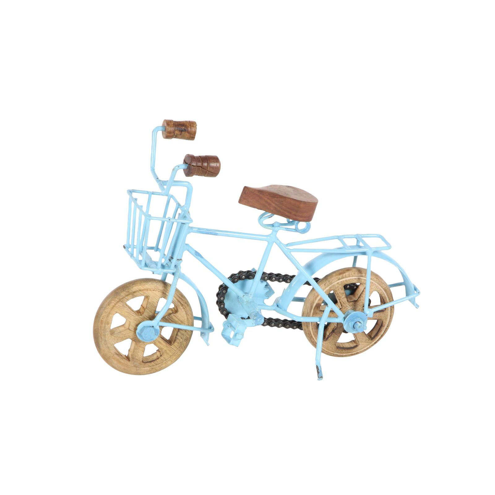 10&#x22; Multi-Colored Metal Vintage Bicycle Sculpture, 3ct.