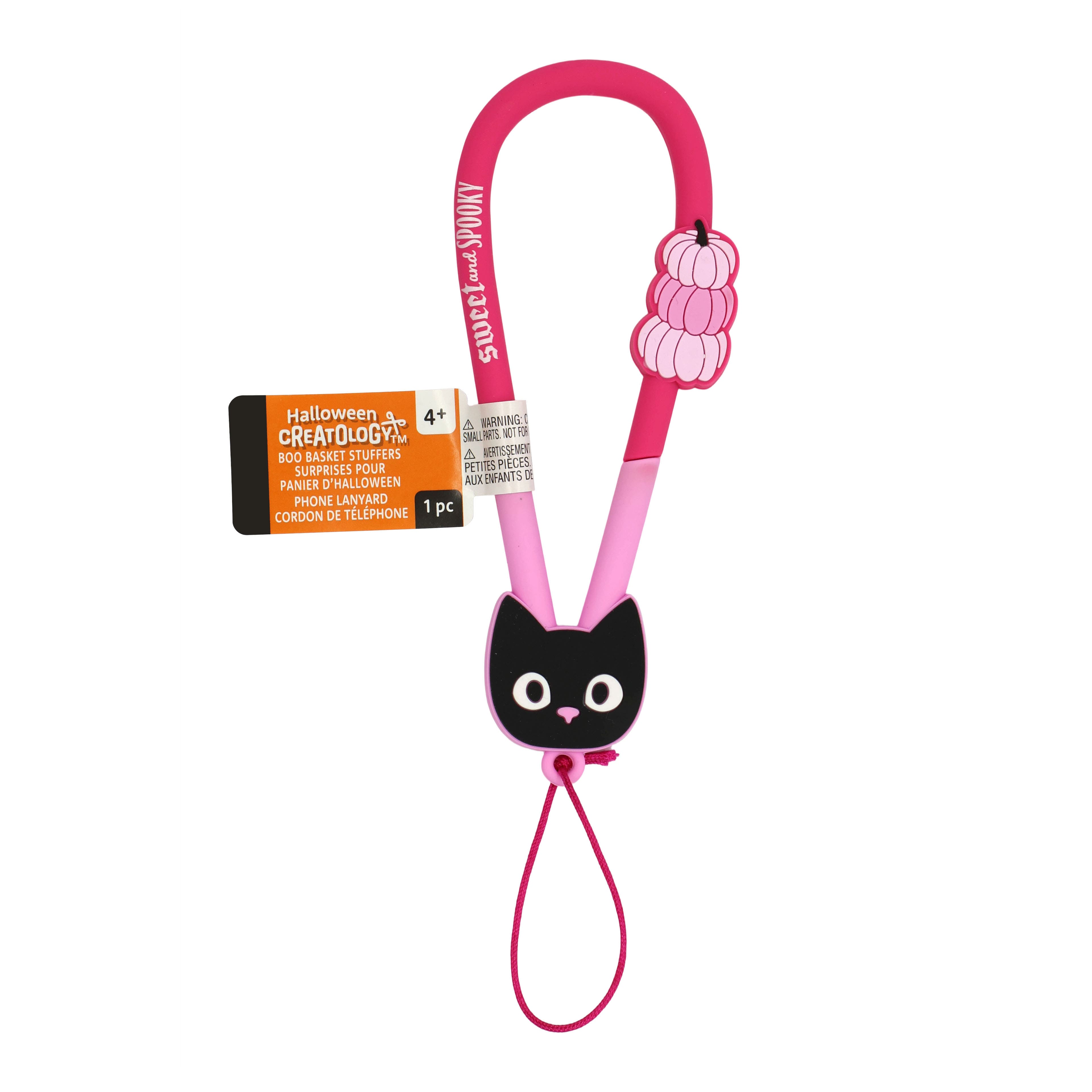 3.5" Black Cat Phone Lanyard by Creatology™