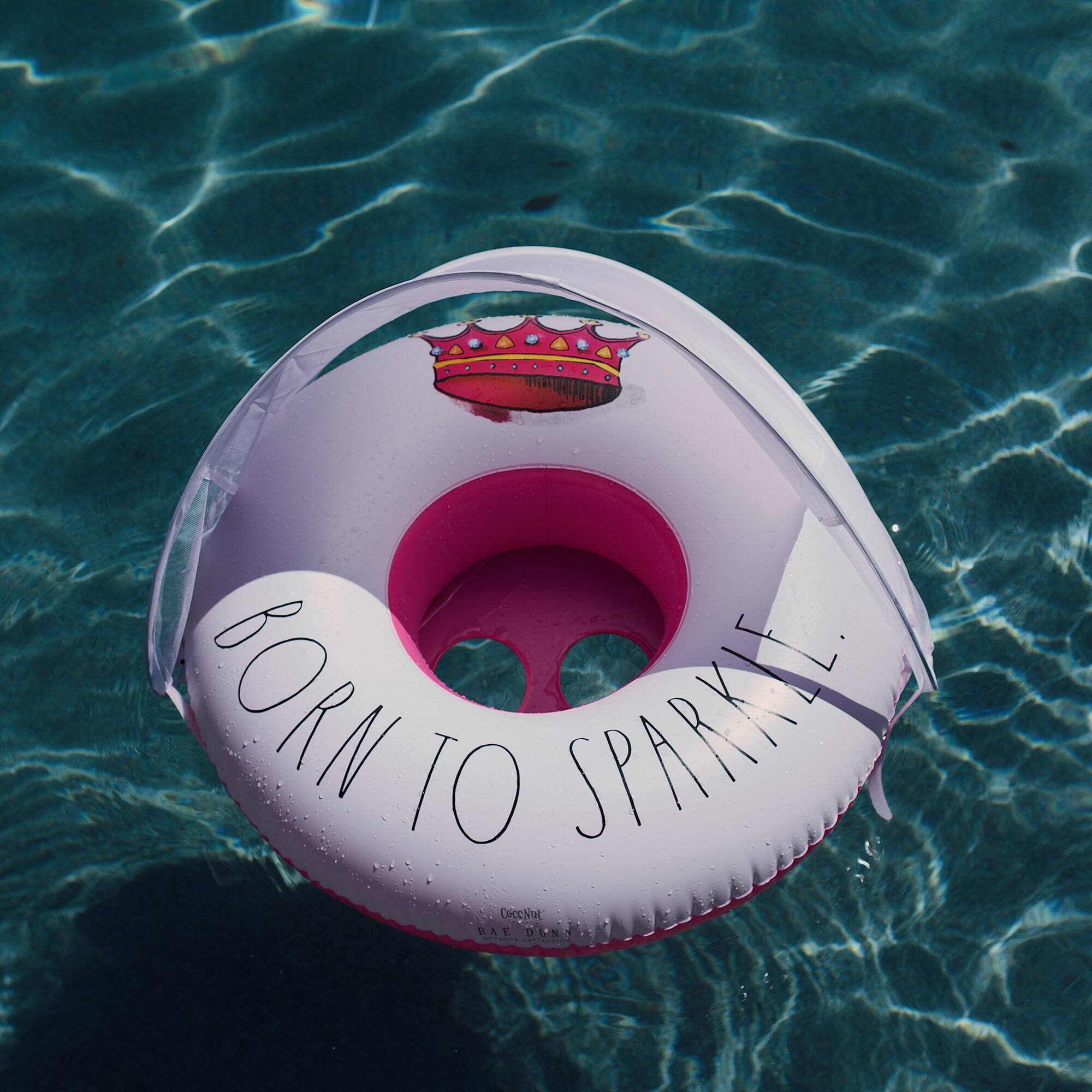 Rae Dunn Born To Sparkle Toddler Float with Canopy