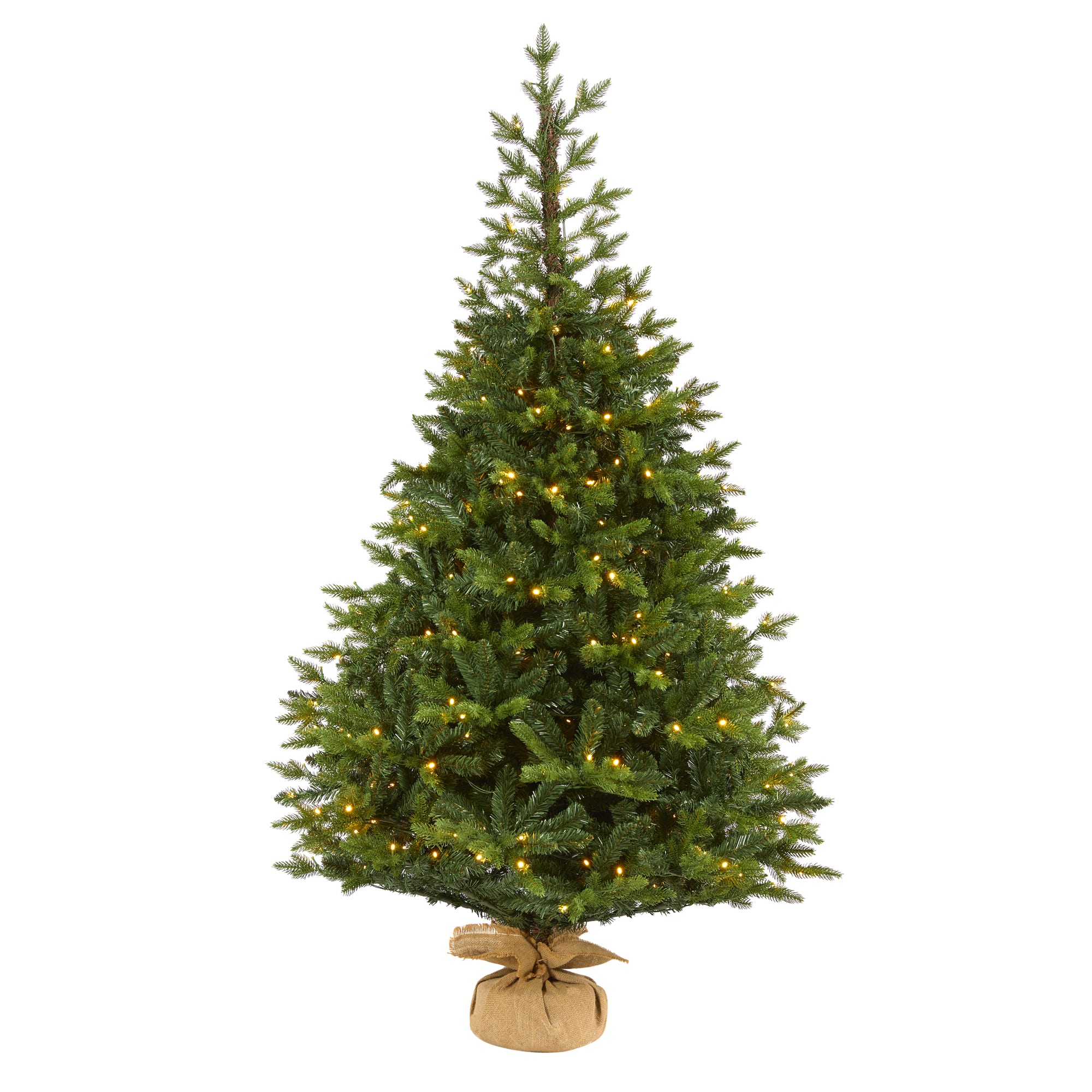 6ft. Pre-Lit Fraser Fir Artificial Christmas Tree, Clear LED Lights ...
