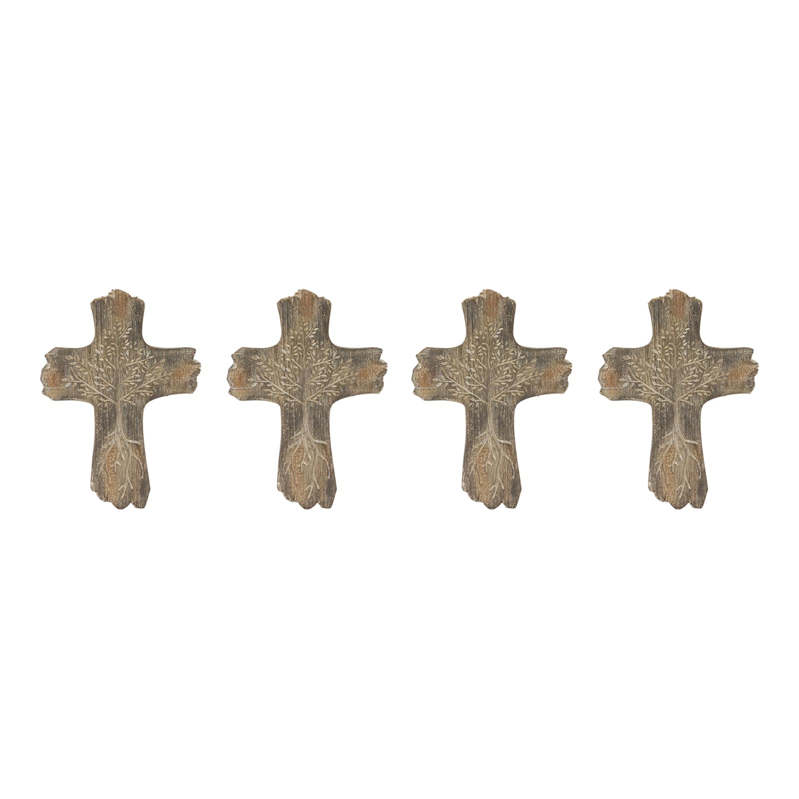 10.25&#x22; Tree of Life Cross D&#xE9;cor, 4ct.