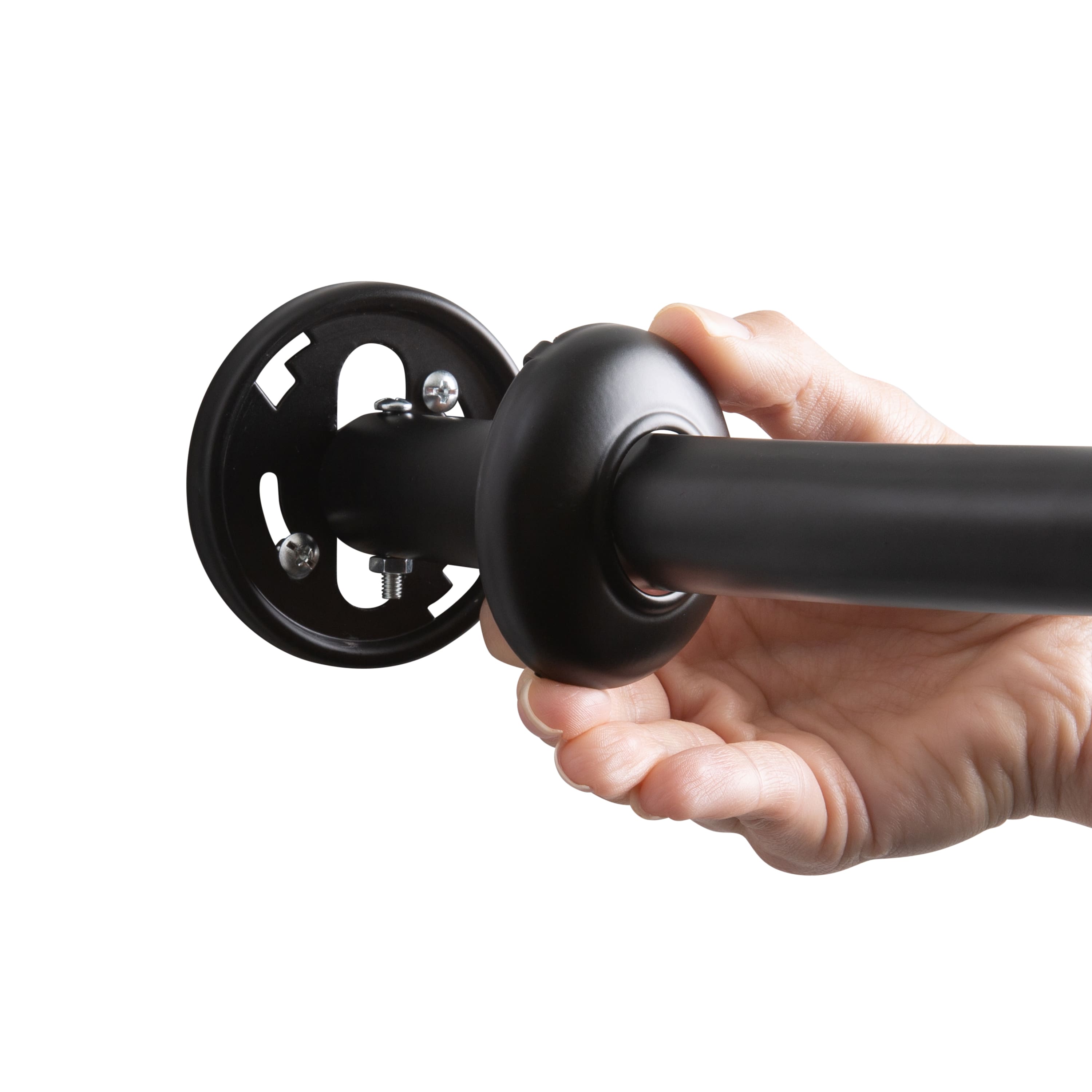 Bath Bliss Matte Black Curved Shower Rod