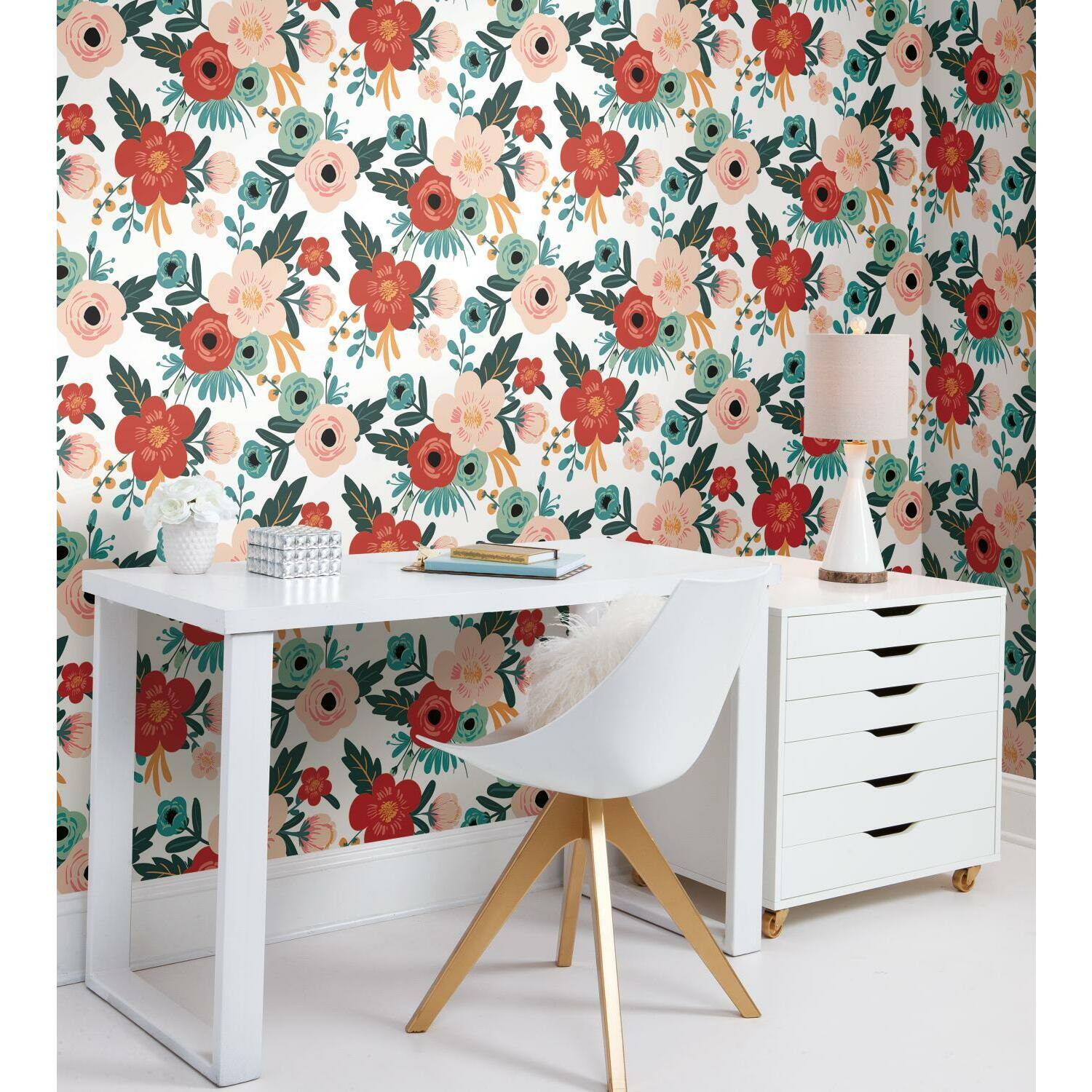 Roommates Poppy Floral Peel And Stick Wallpaper Michaels