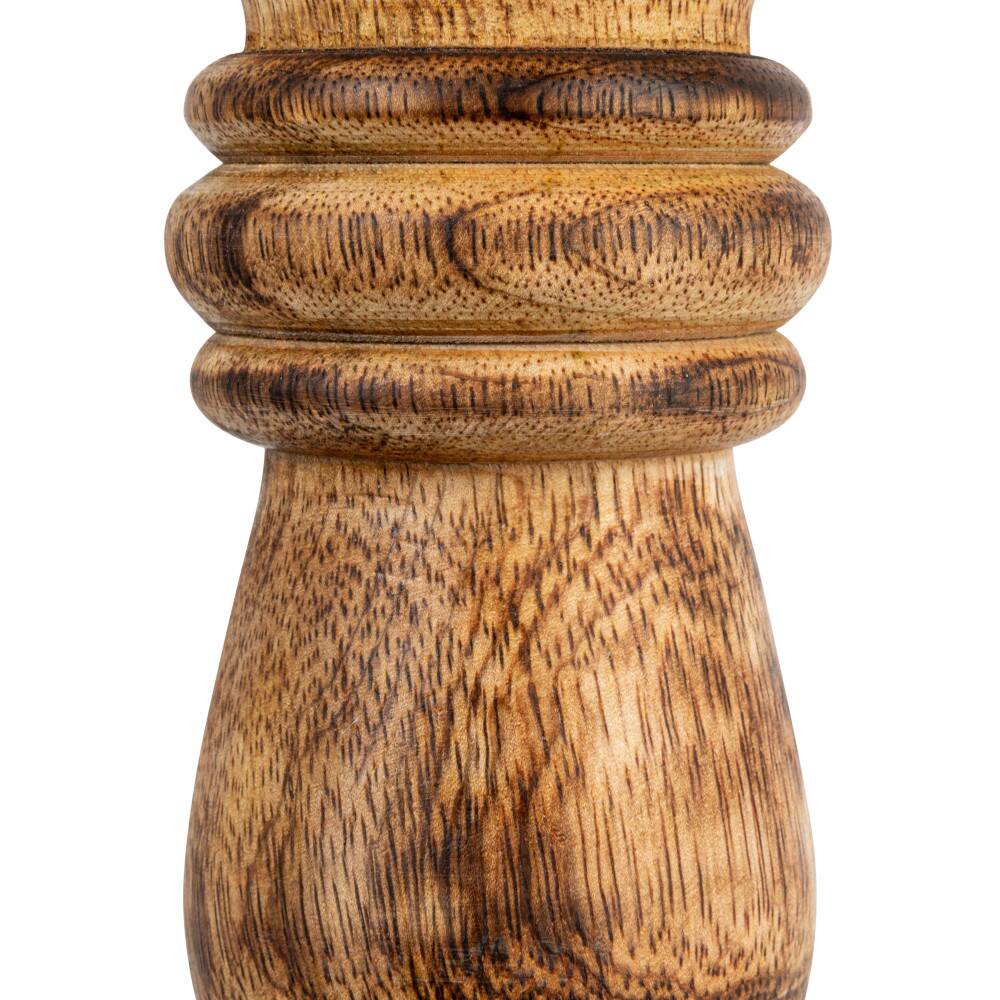 Hello Honey® 8" Carved Wood Candle Holder