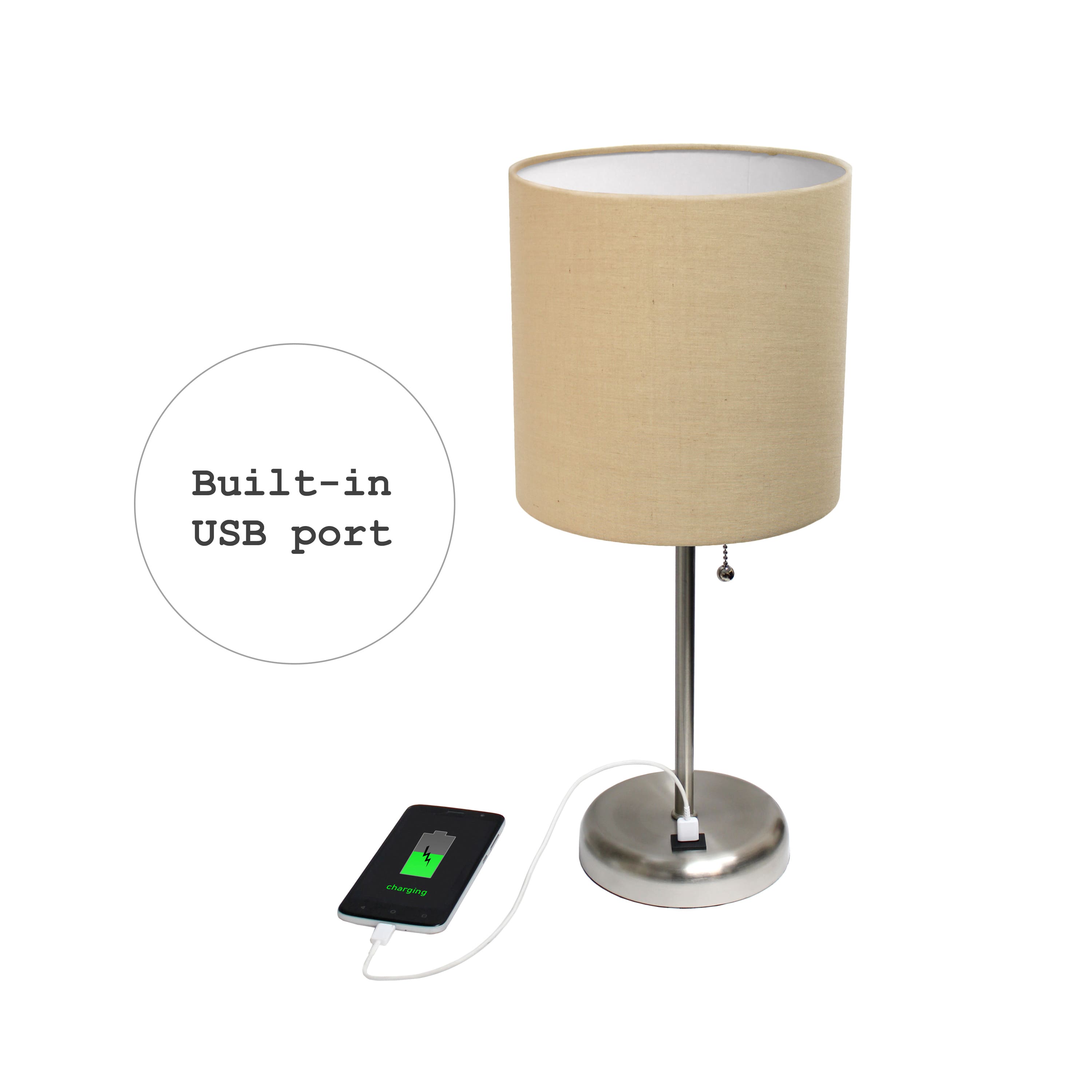LimeLights Stick Lamp with USB Port